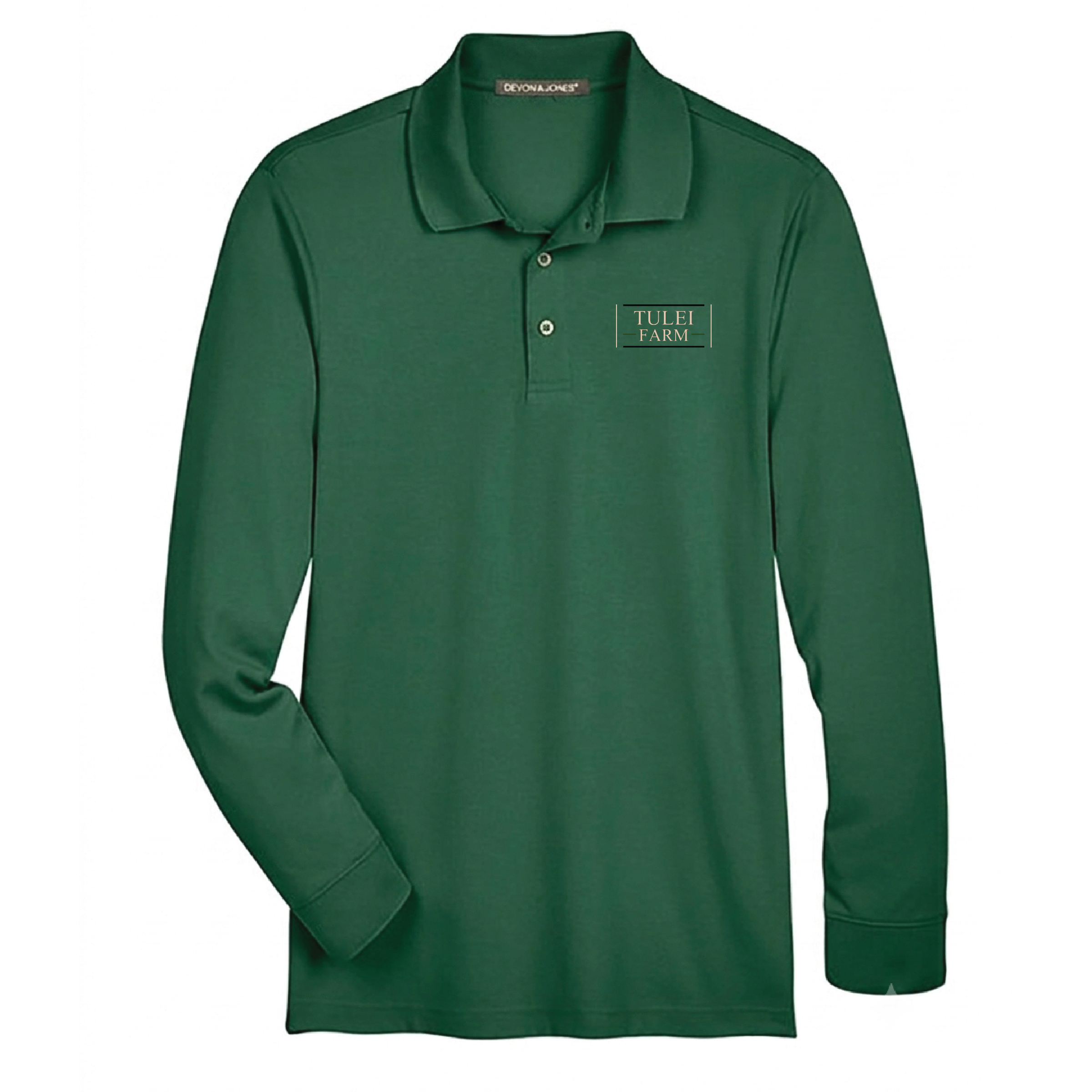 Tulei Farm Men's Devon & Jones Long Sleeve Performance Polo