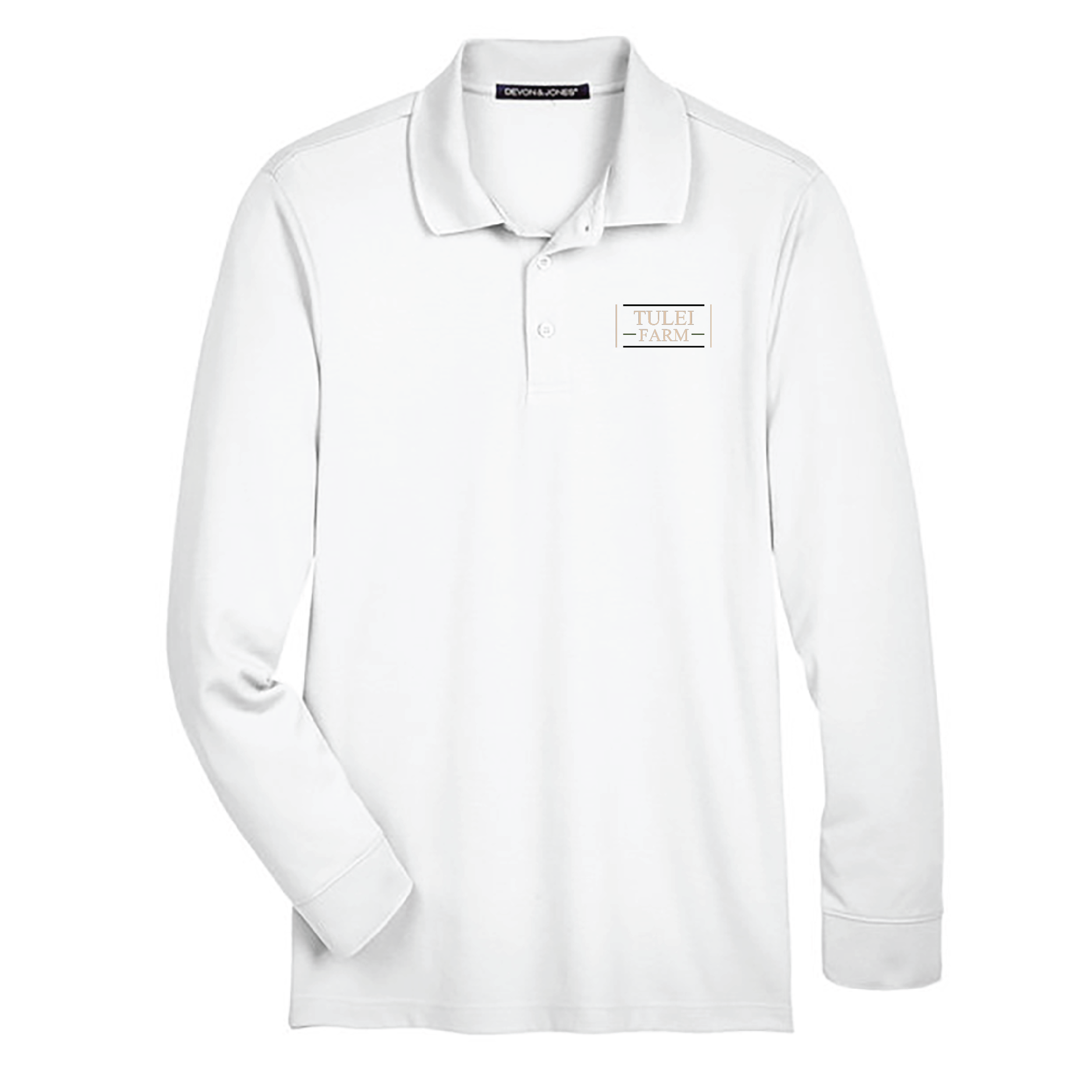 Tulei Farm Men's Devon & Jones Long Sleeve Performance Polo