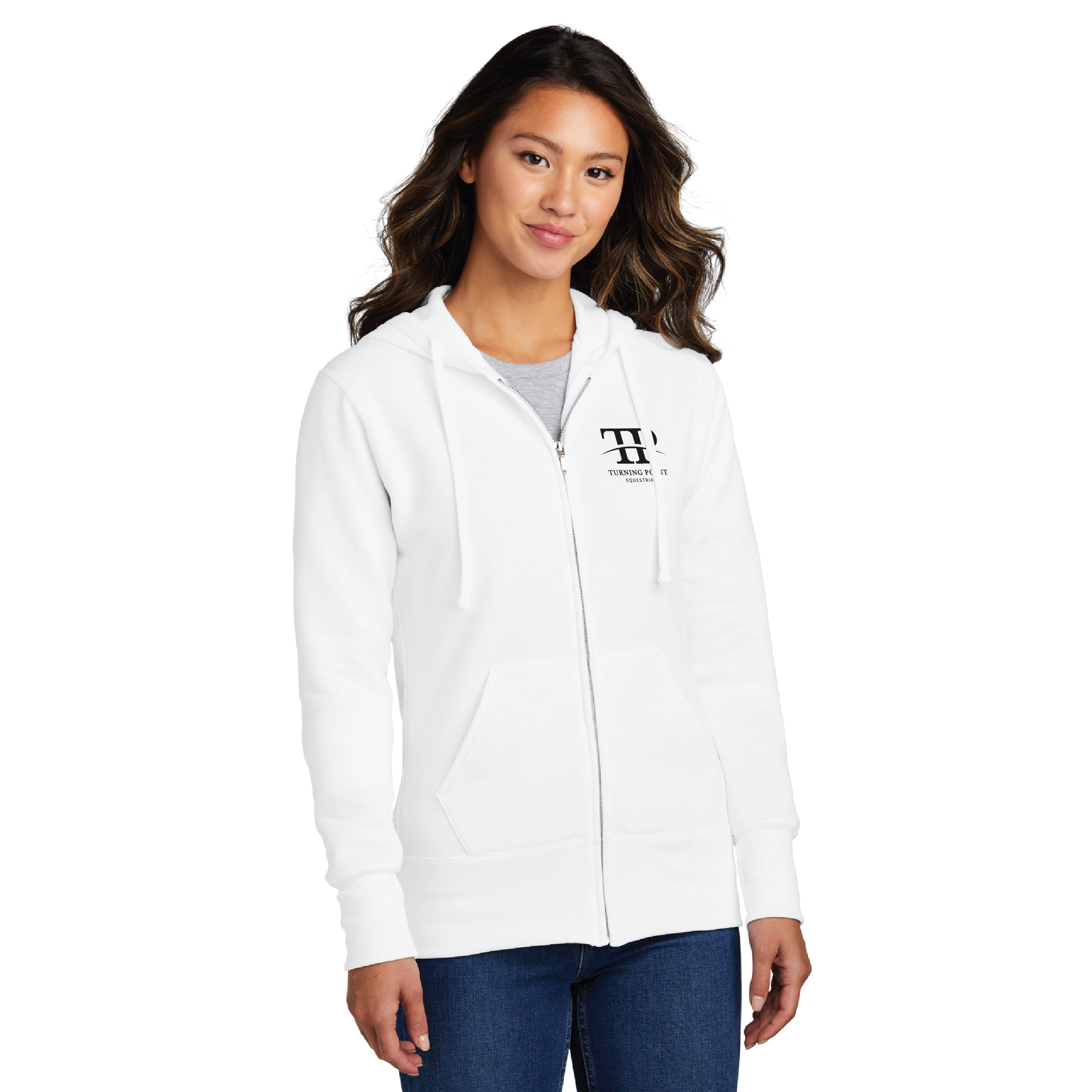 Turning Point Equestrian Women's Port & Company Core Fleece Full-Zip Hoodie