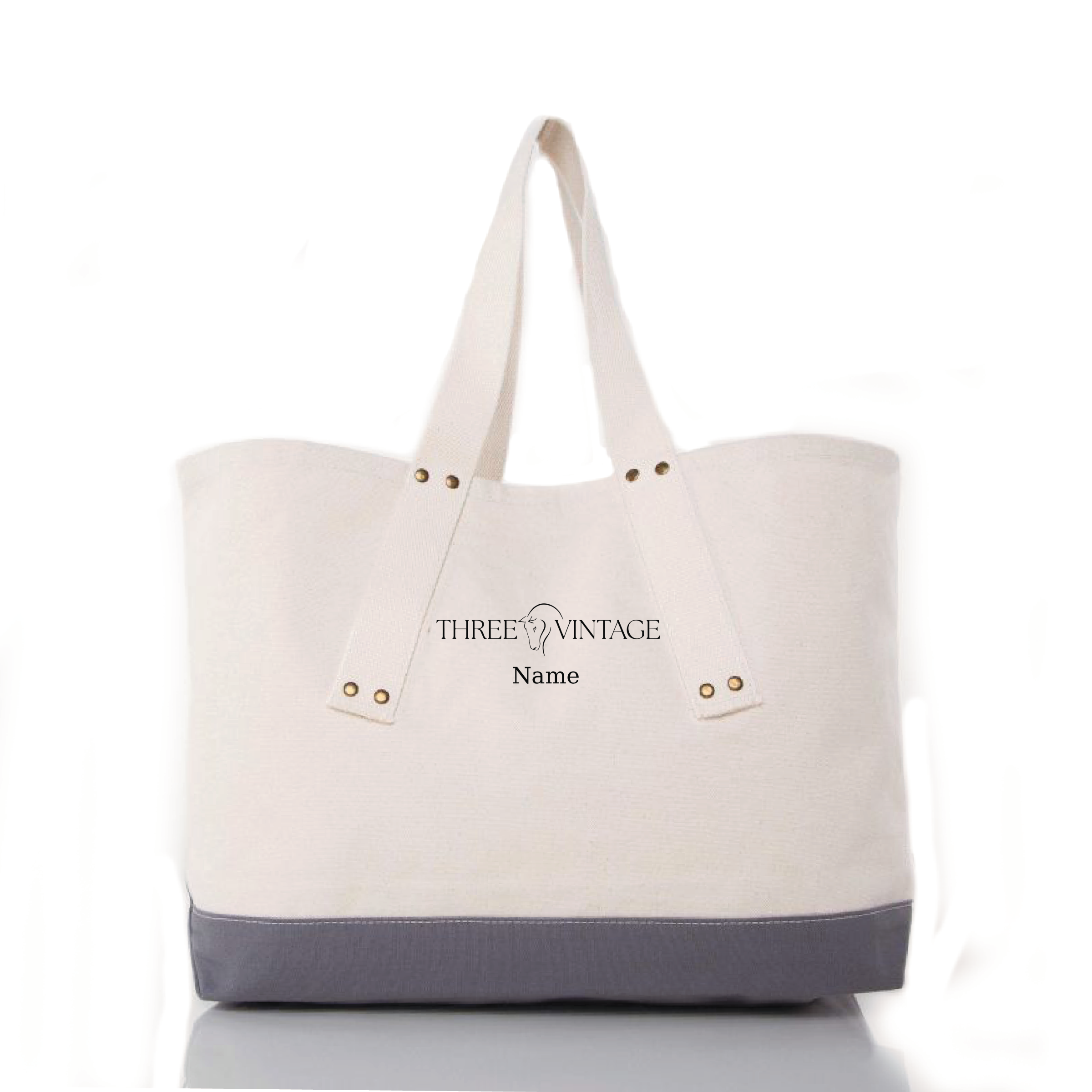 Three Vintage CB Station Grommet Tote Bag