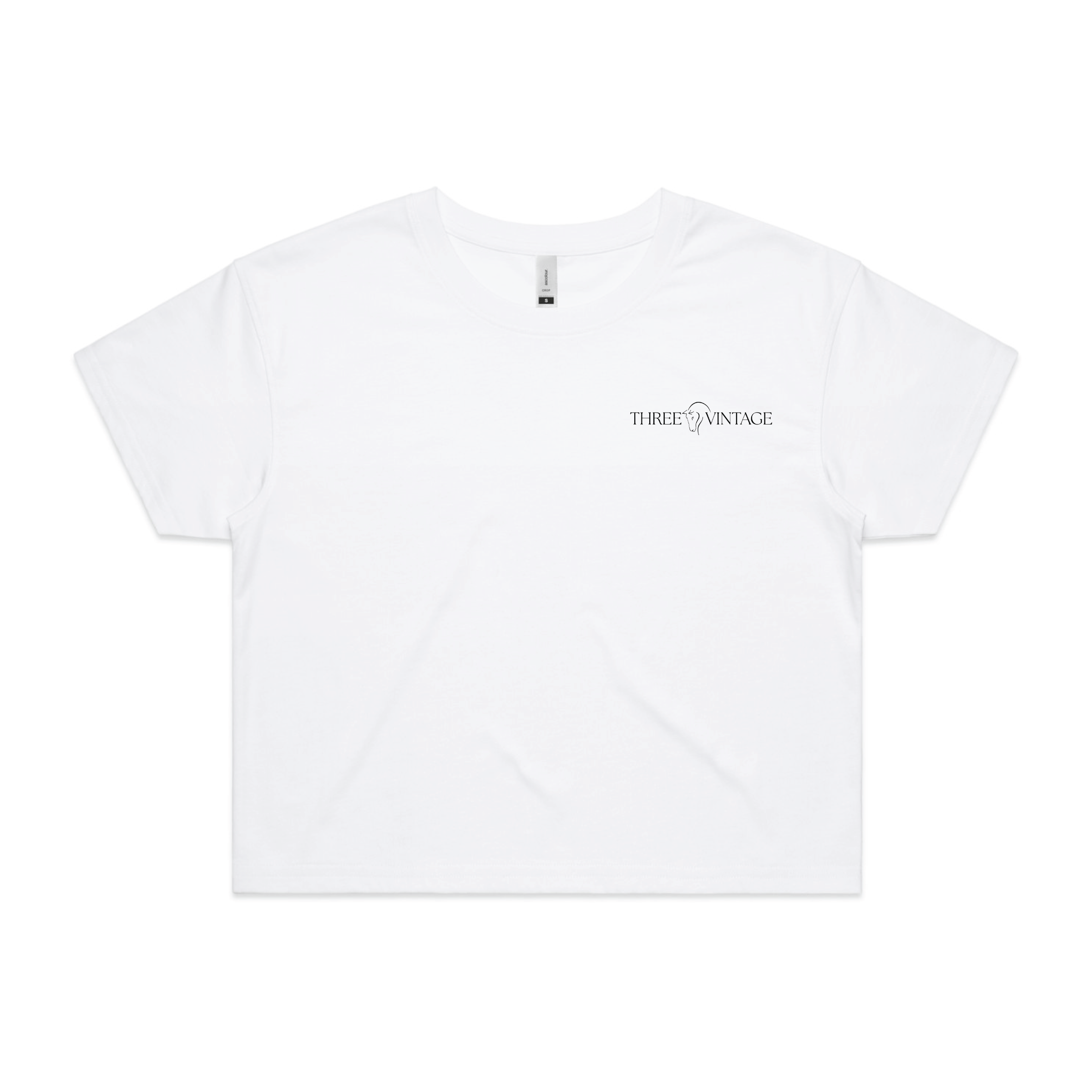 Three Vintage Women's AS Colour Crop Tee