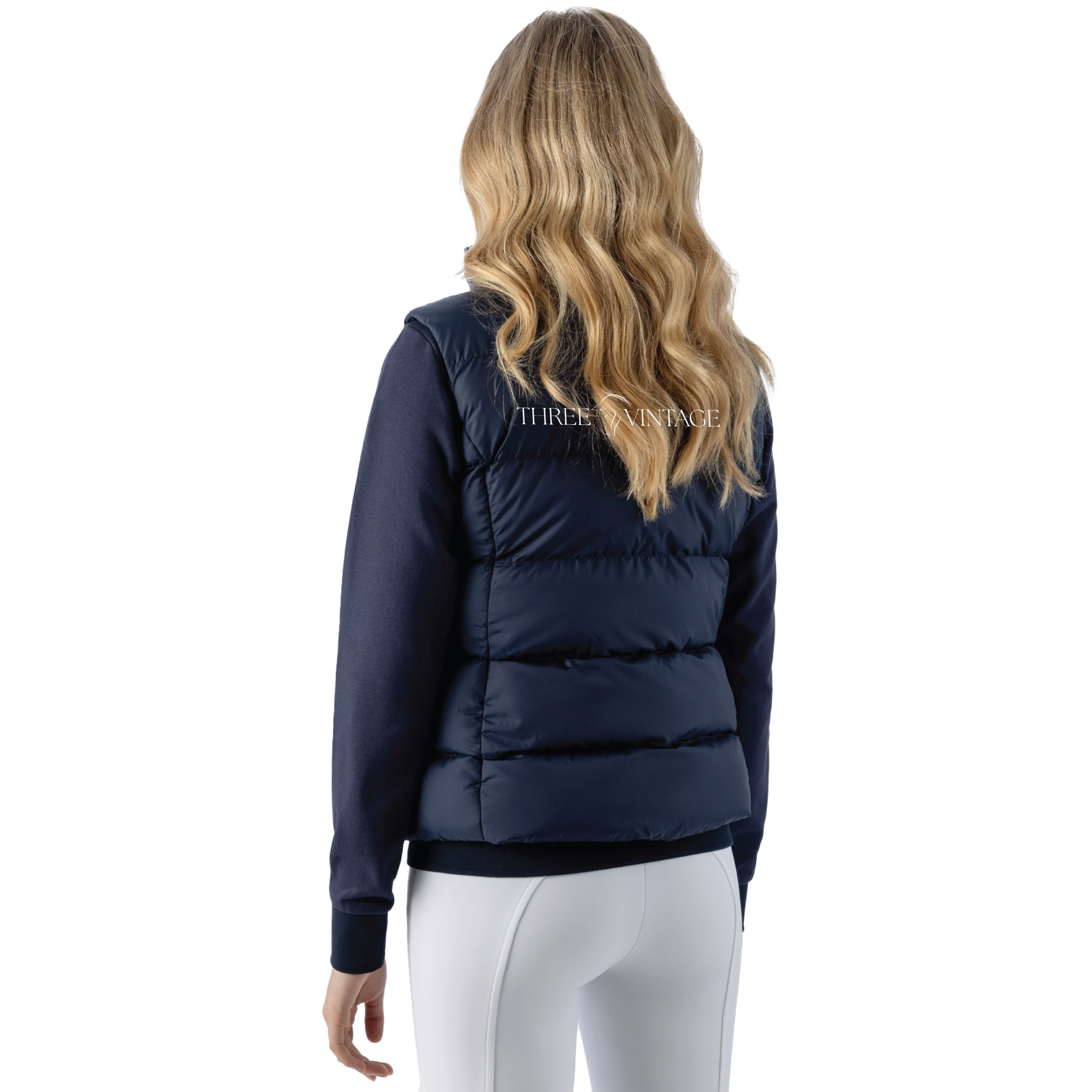 Three Vintage Women's Equiline EQVARTEK Blue Women's Vest