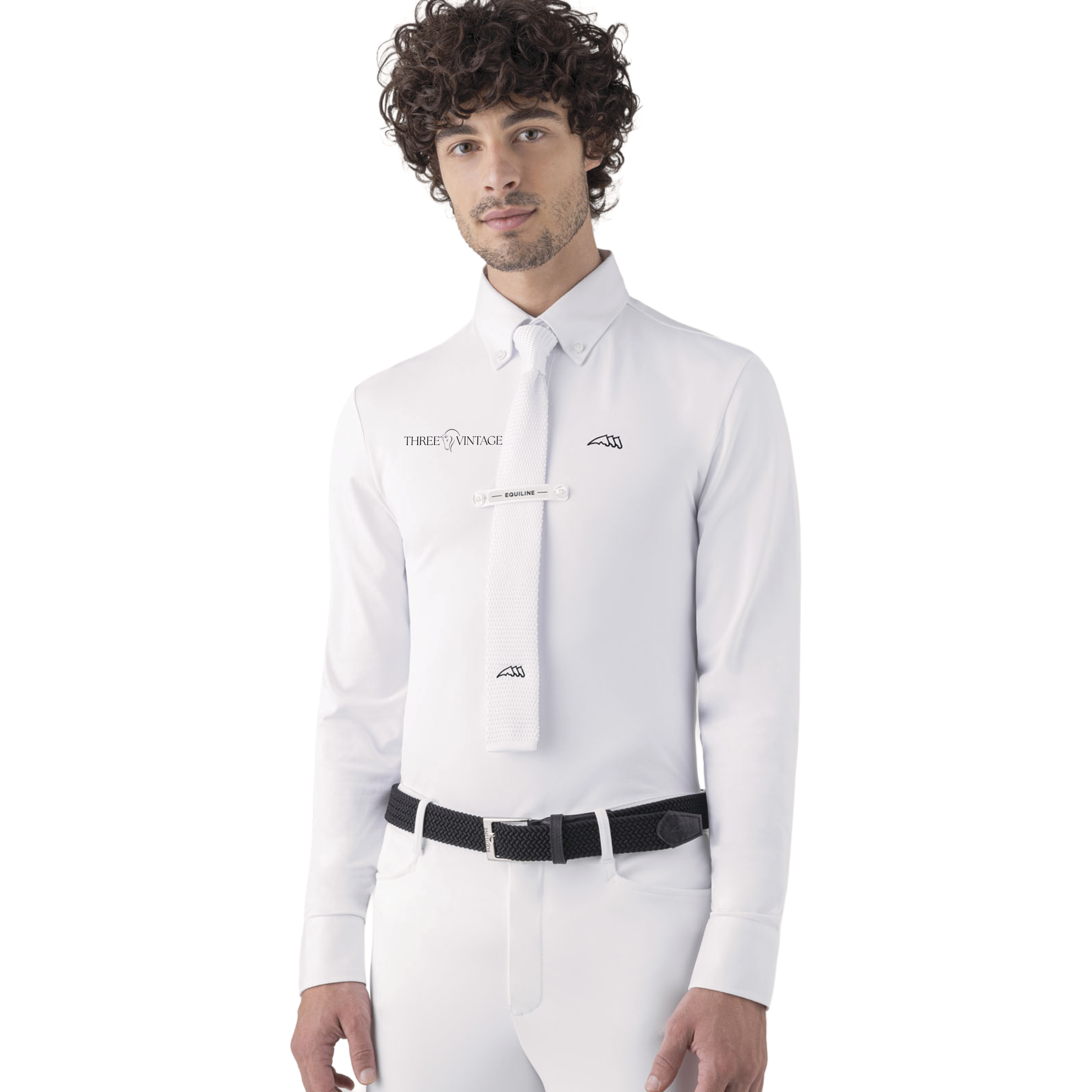 Three Vintage Men's Equiline Sebastian Long Sleeve Show Shirt