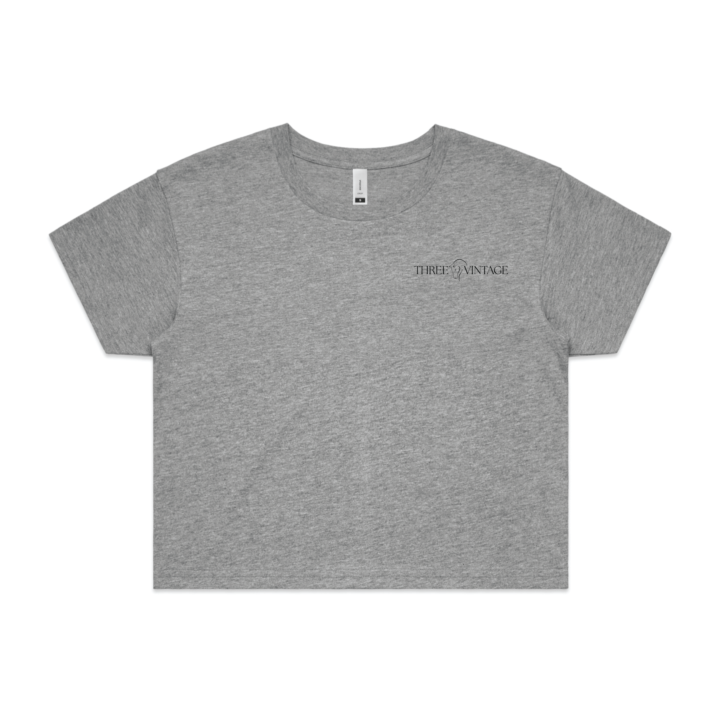 Three Vintage Women's AS Colour Crop Tee