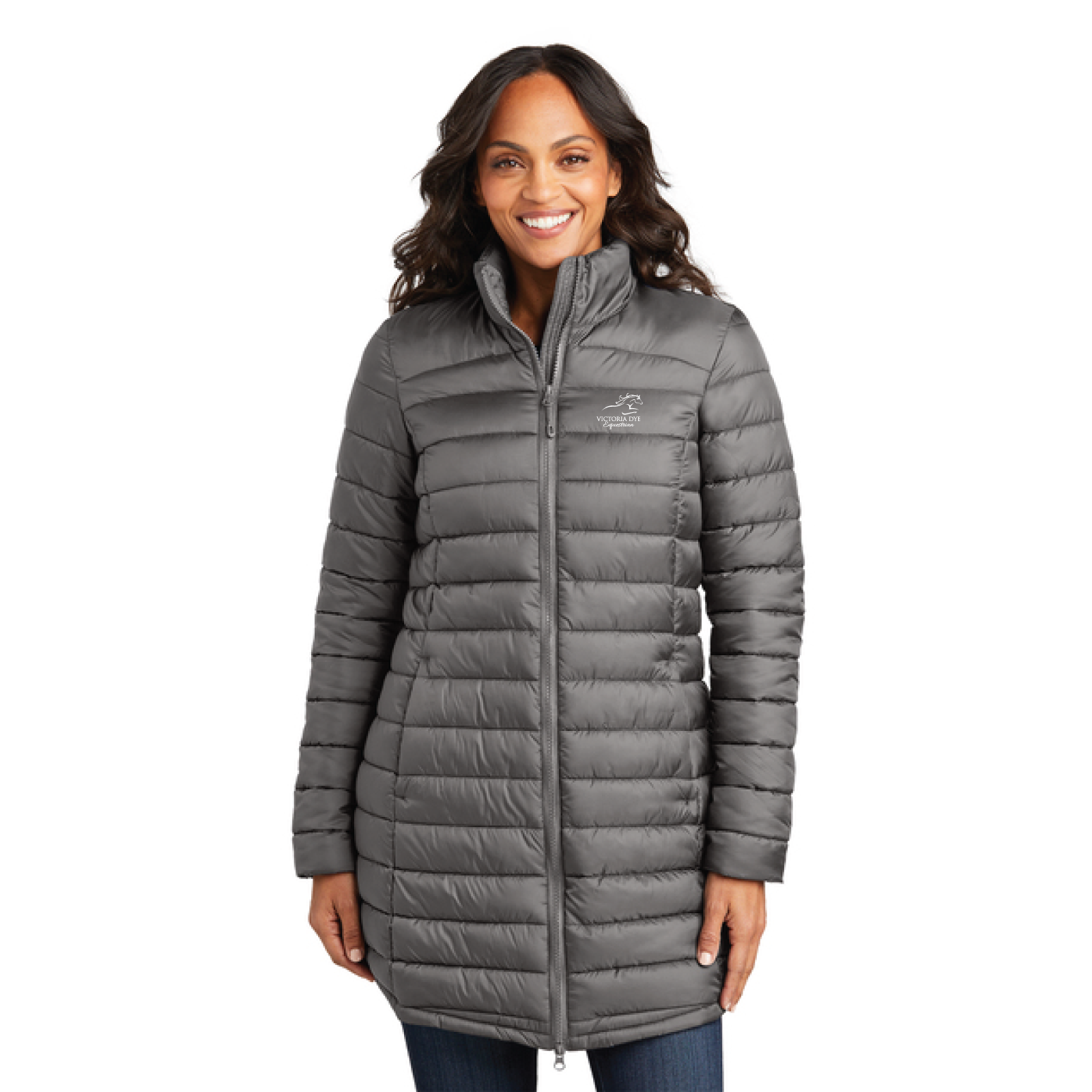 Victoria Dye Equestrian Women's Port Authority Horizon Puffy Long Jacket