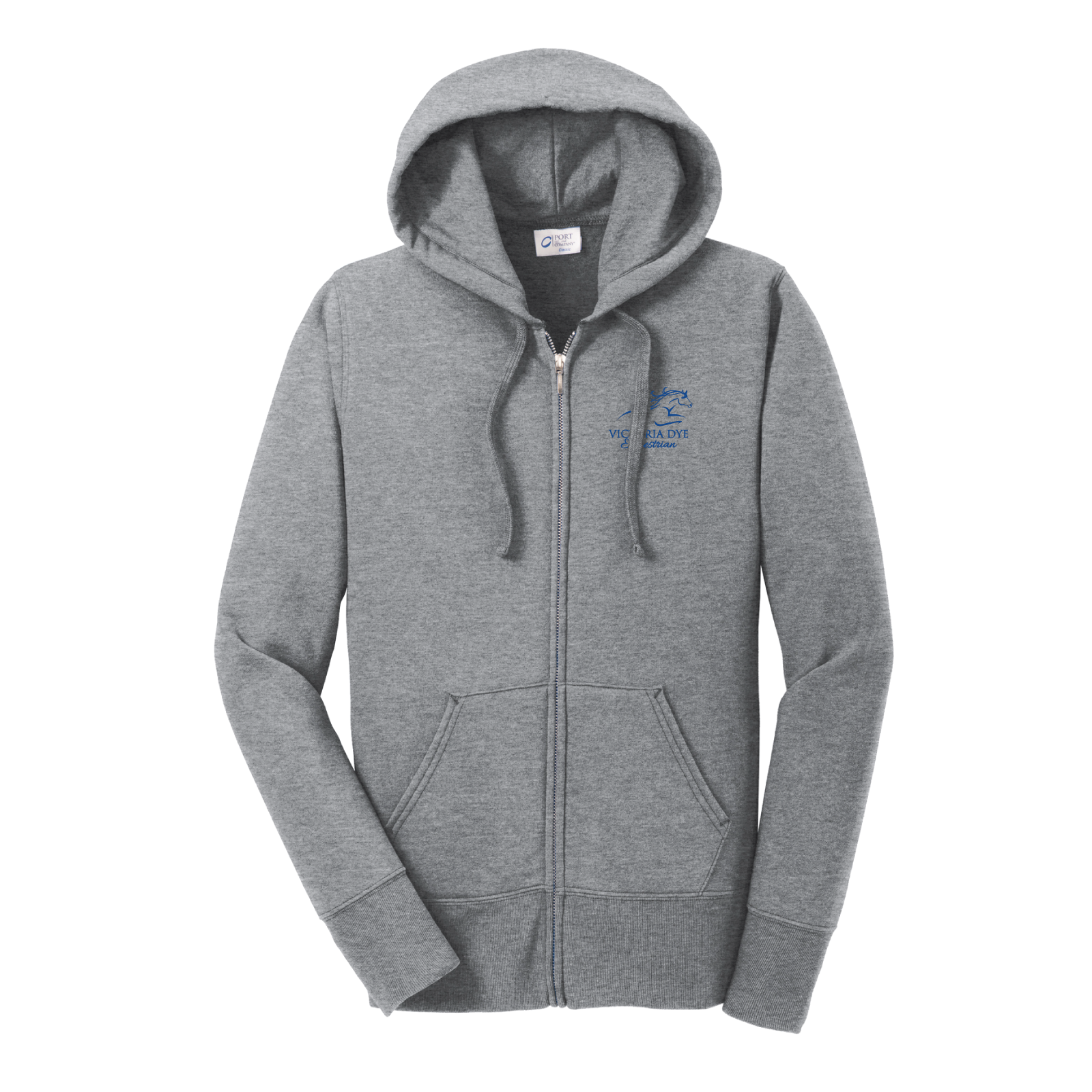 Victoria Dye Equestrian Women's Port & Co. Core Fleece Full-Zip Hoodie