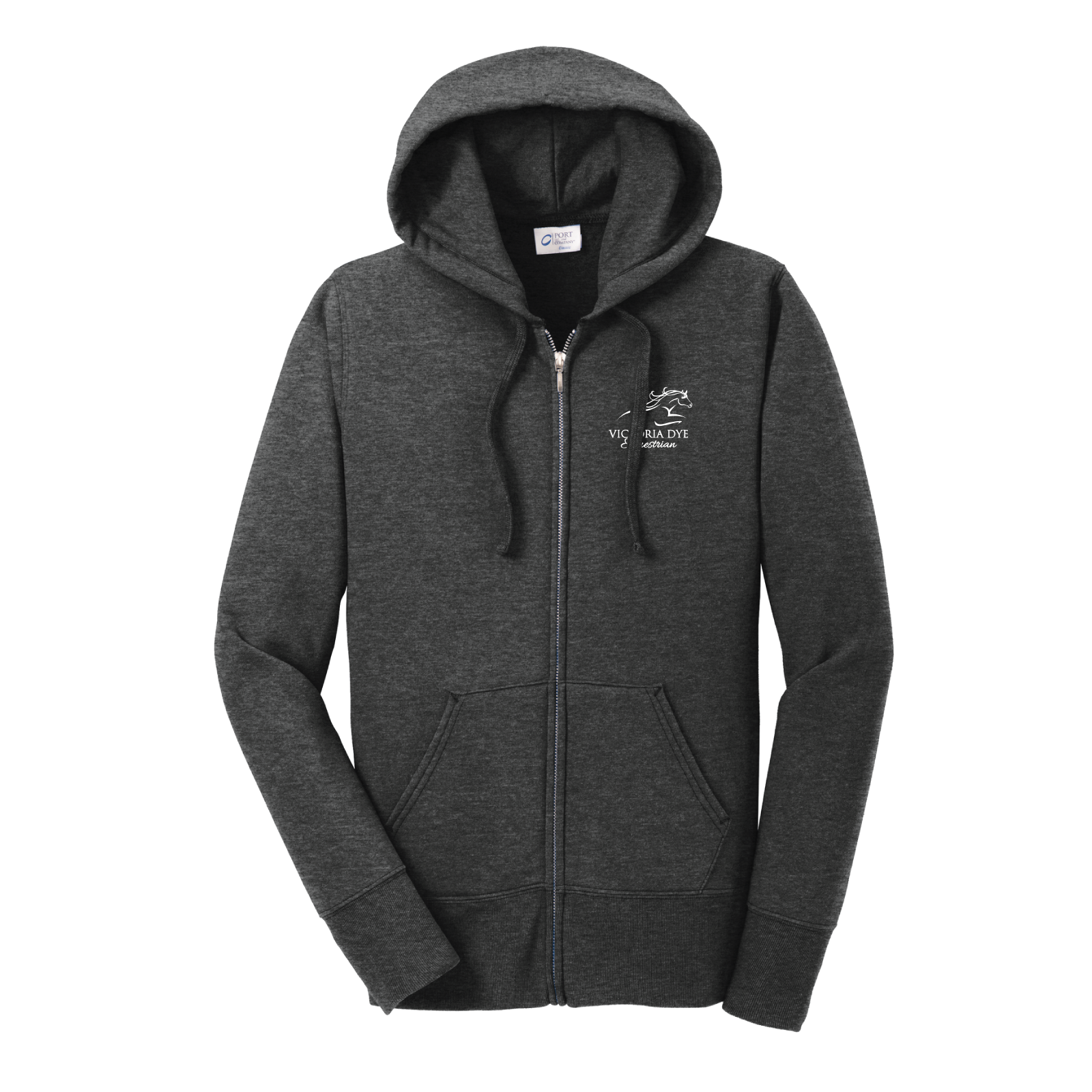 Victoria Dye Equestrian Women's Port & Co. Core Fleece Full-Zip Hoodie