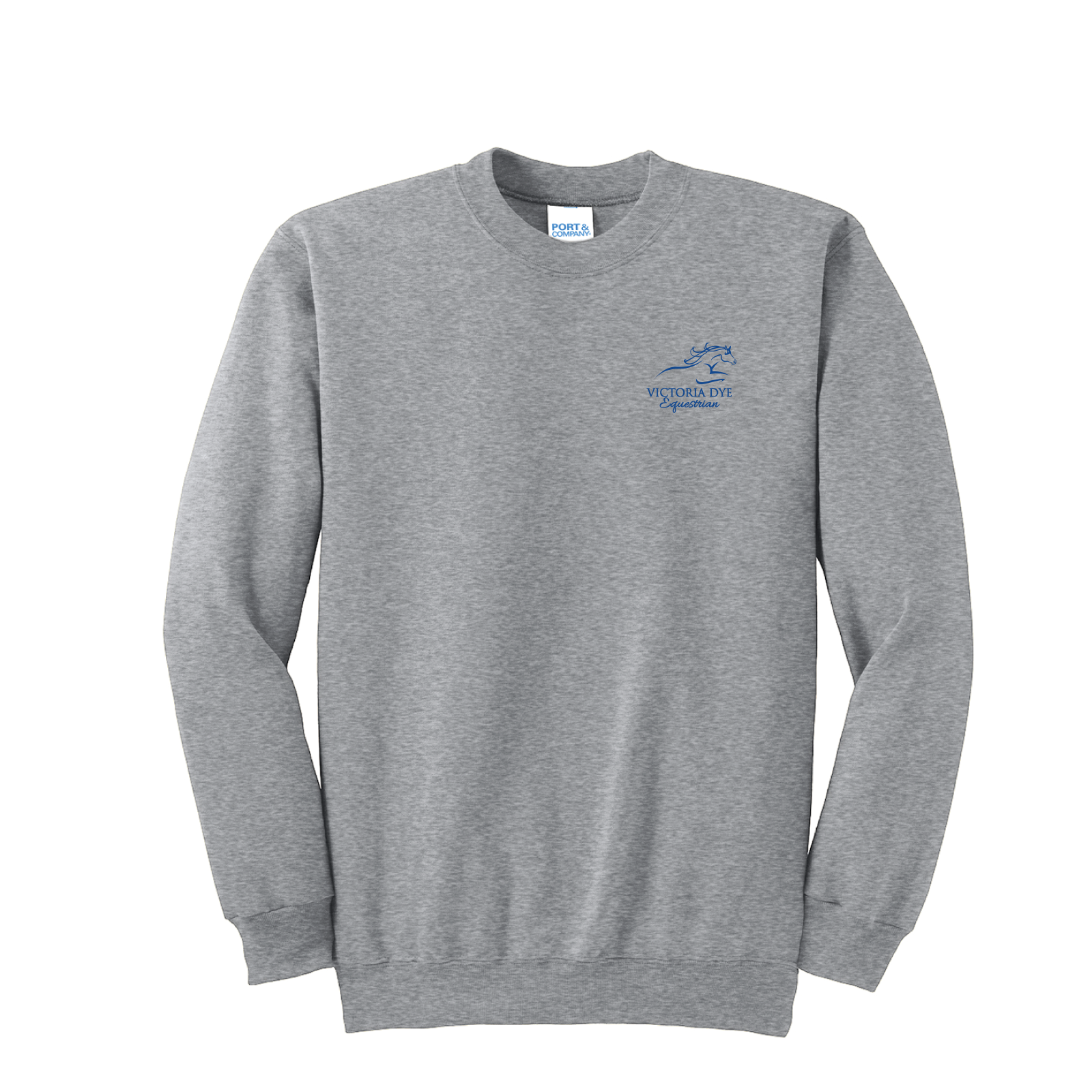 Victoria Dye Equestrian Unisex Port & Co. Essential Fleece Crewneck Sweatshirt