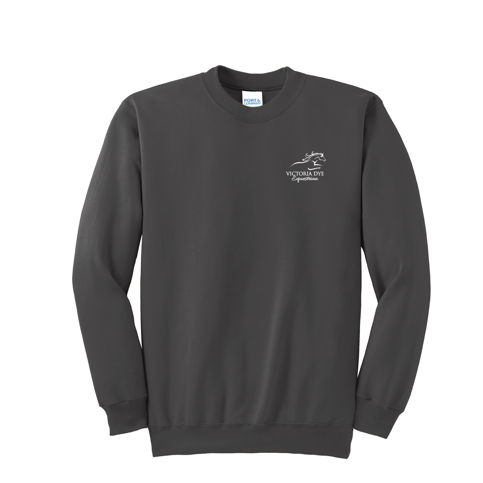 Victoria Dye Equestrian Unisex Port & Co. Essential Fleece Crewneck Sweatshirt