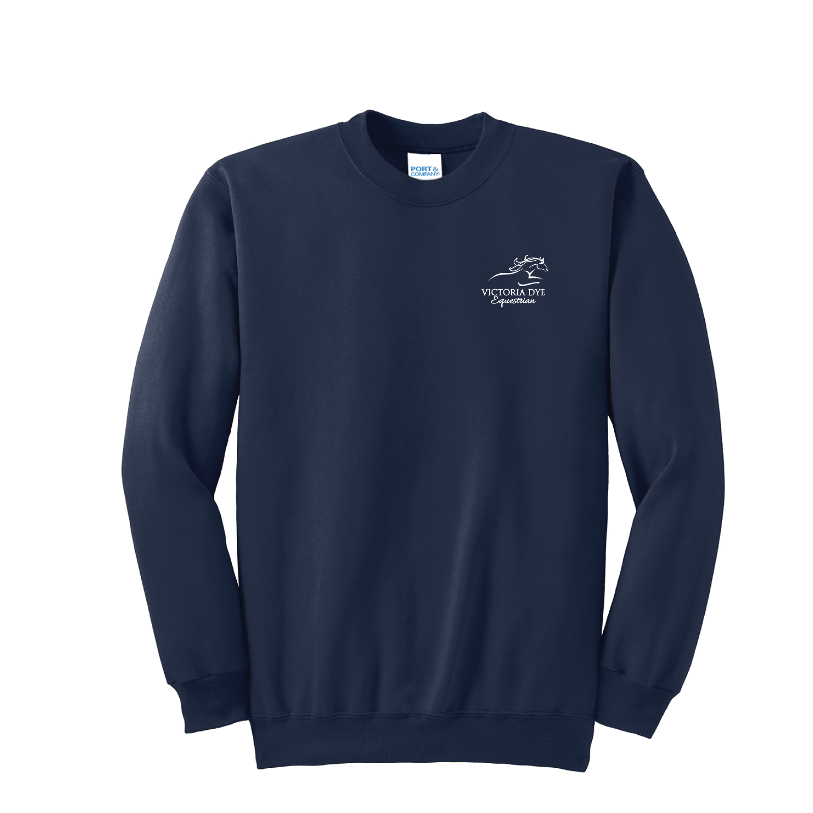 Victoria Dye Equestrian Unisex Port & Co. Essential Fleece Crewneck Sweatshirt