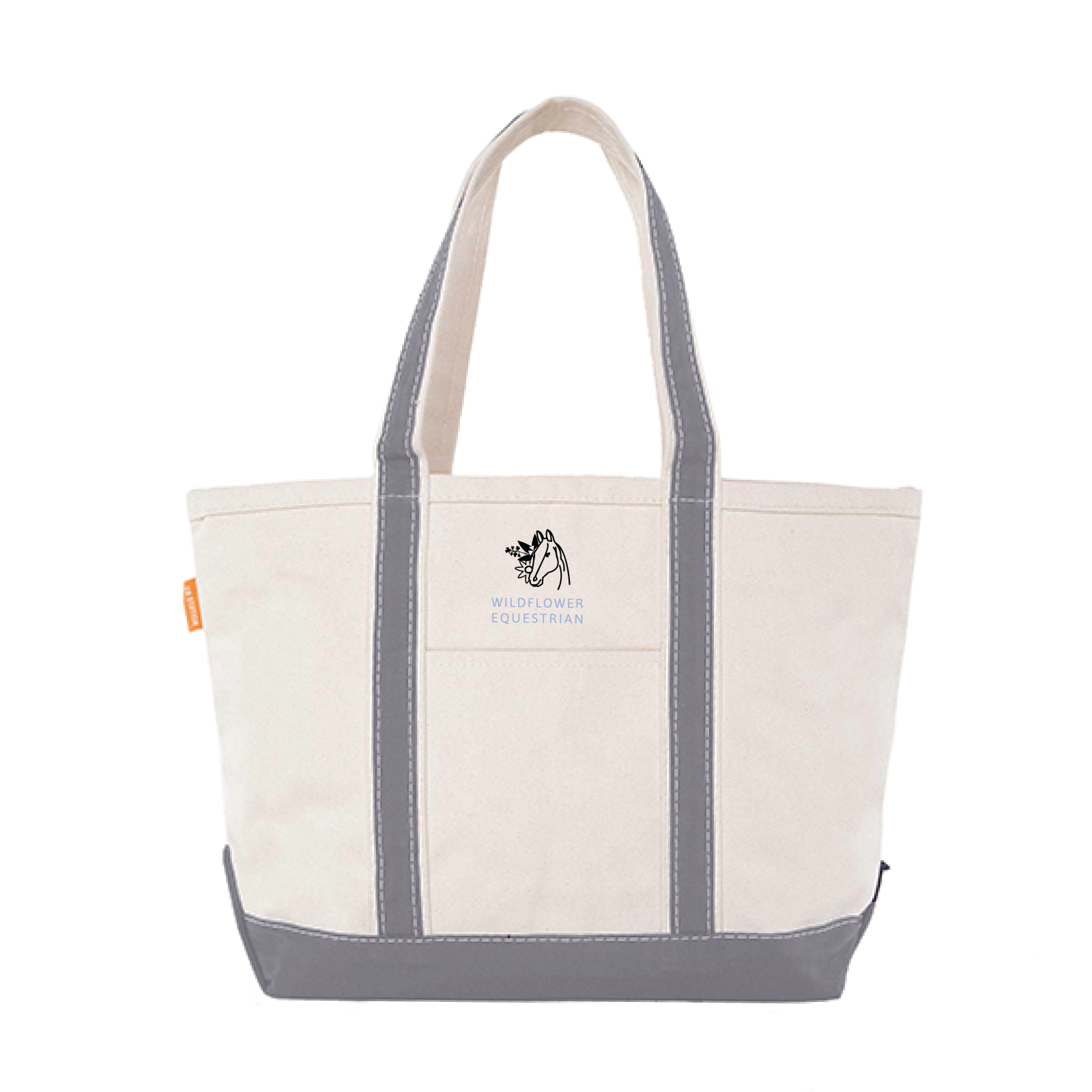 Wildflower Equestrian CB Station Medium Canvas Tote