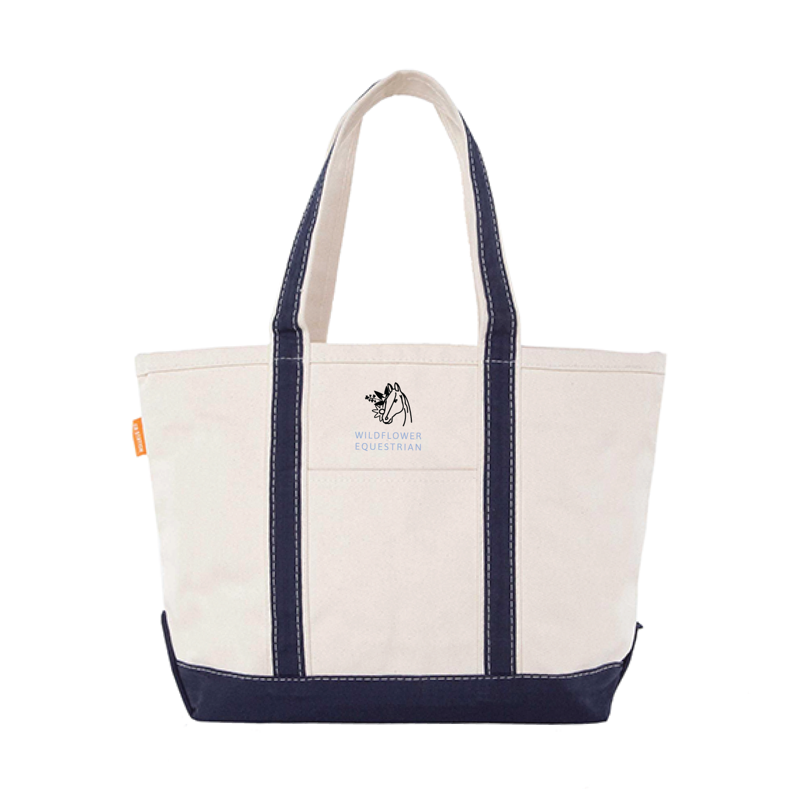 Wildflower Equestrian CB Station Medium Canvas Tote