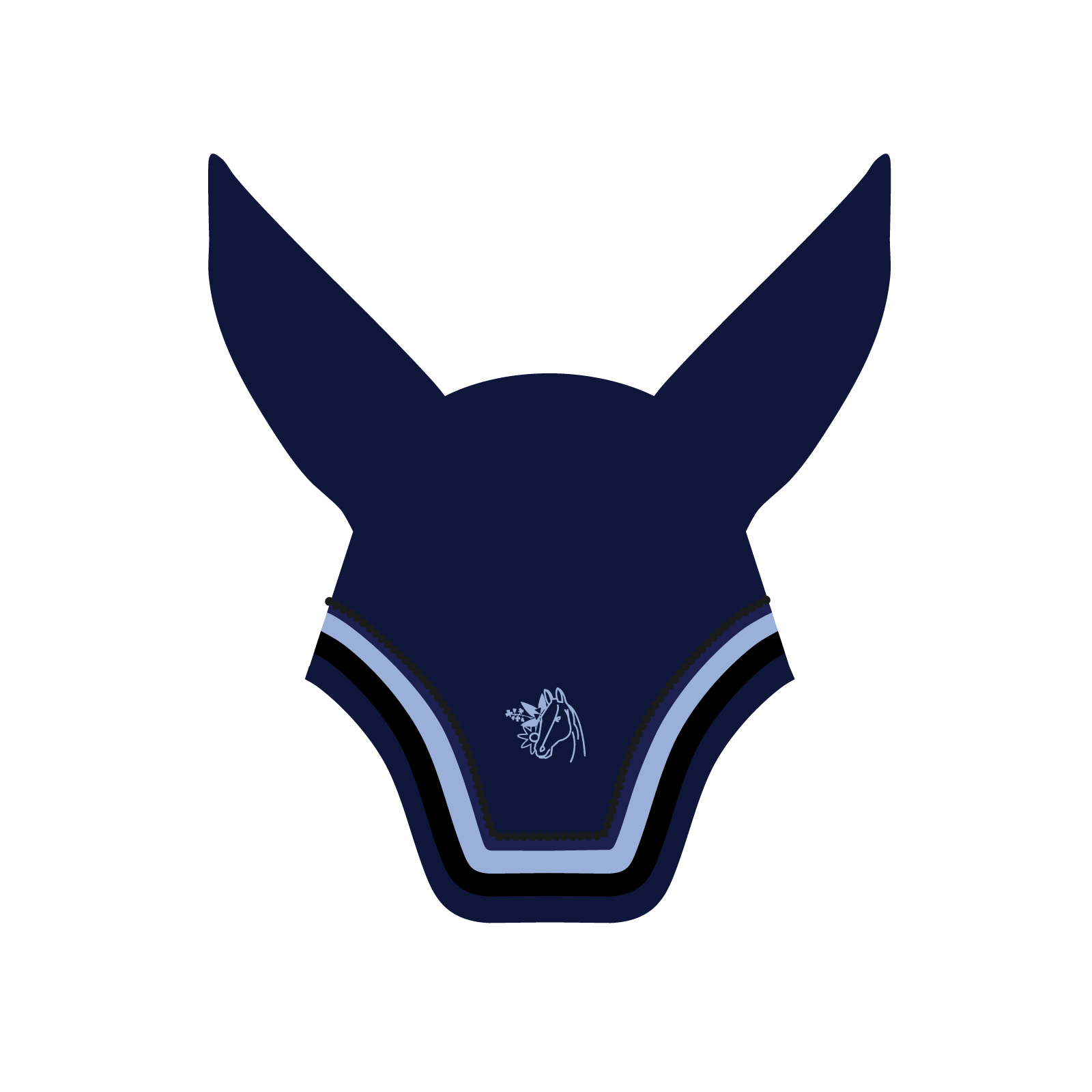 Wildflower Equestrian Talisman Square Front Bonnet w/ Rhinestones