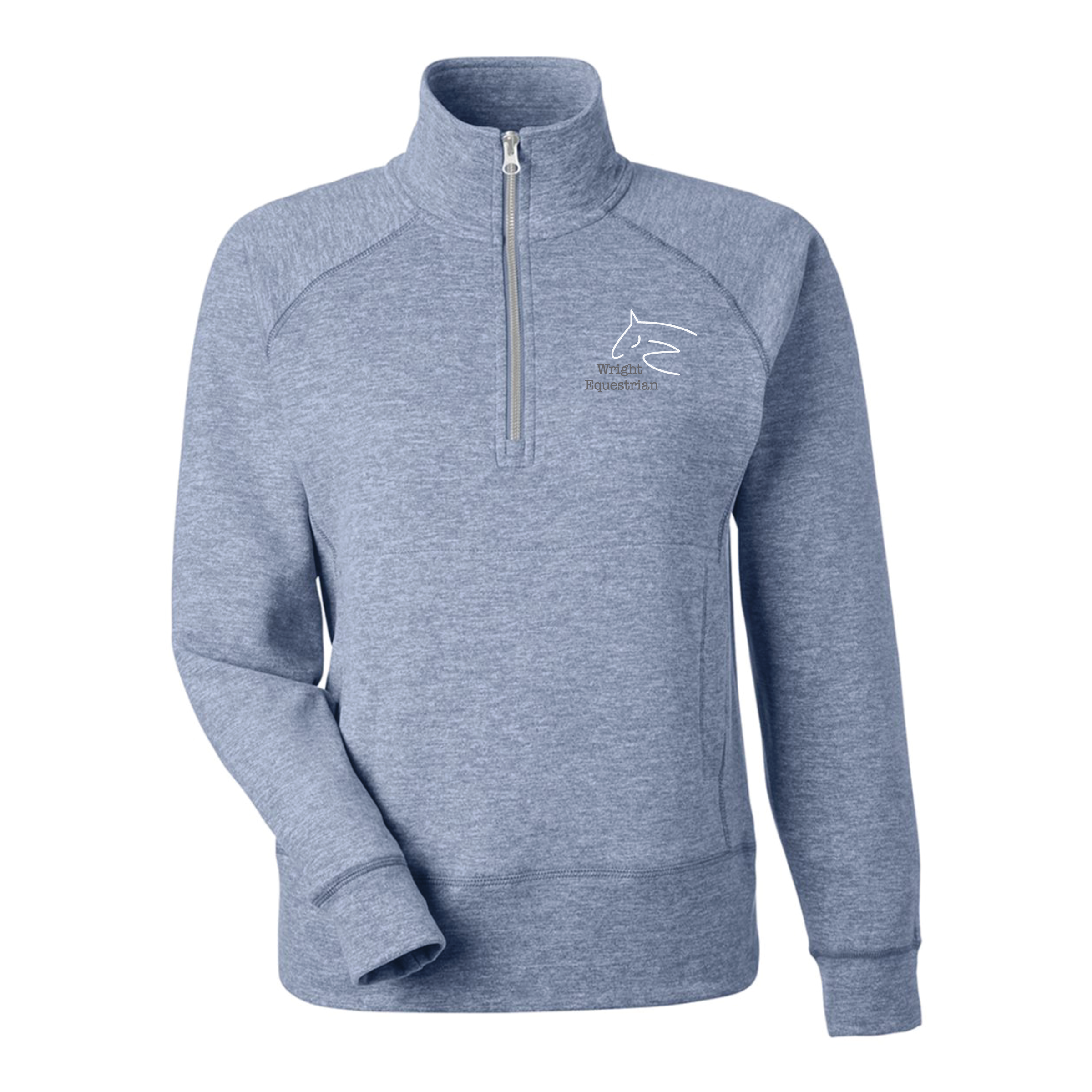 Wright Equestrian Women's J. America Electric fleece Quarter-Zip Sweatshirt