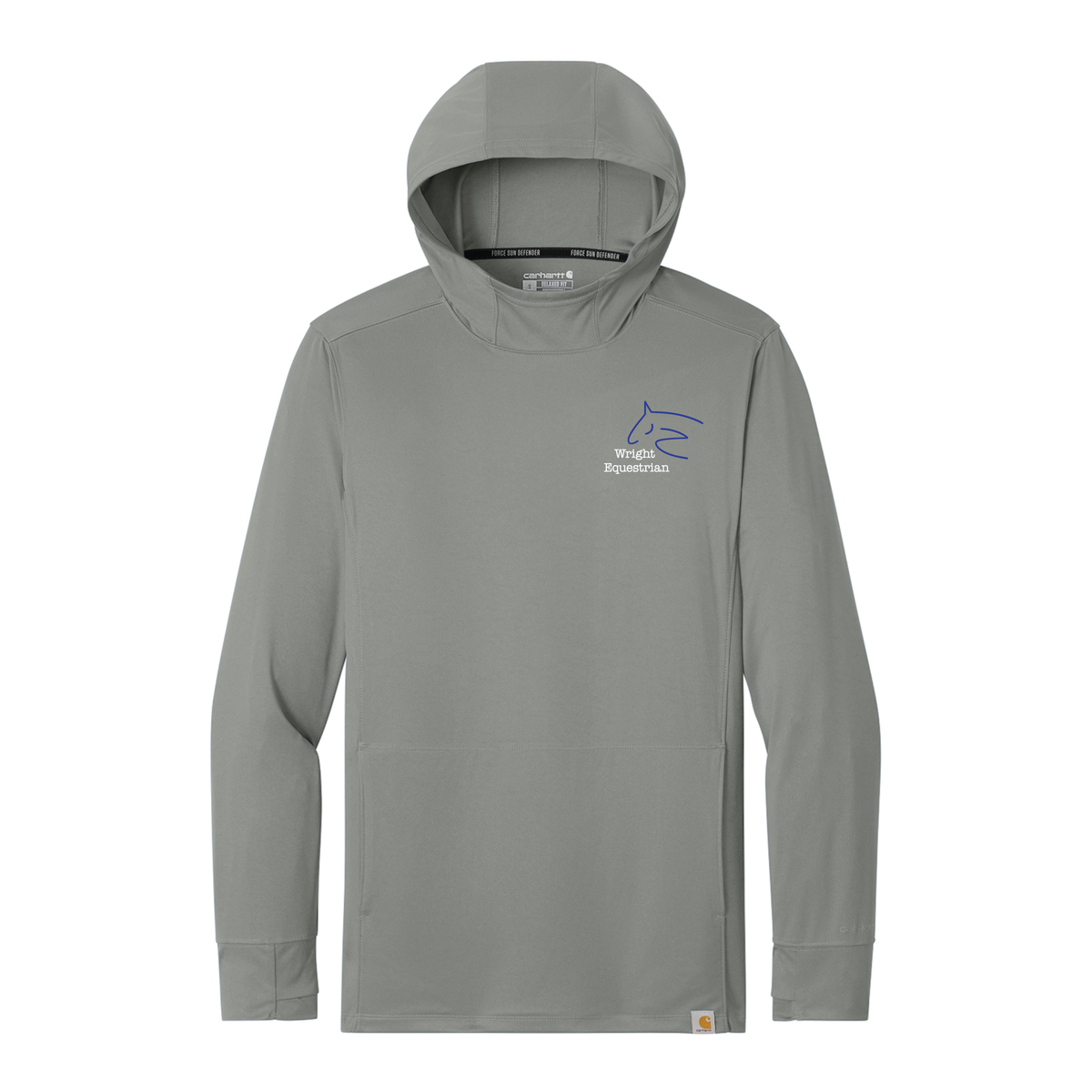 Wright Equestrian Men's Carhartt Force Sun Defender Long Sleeve Hooded T-Shirt