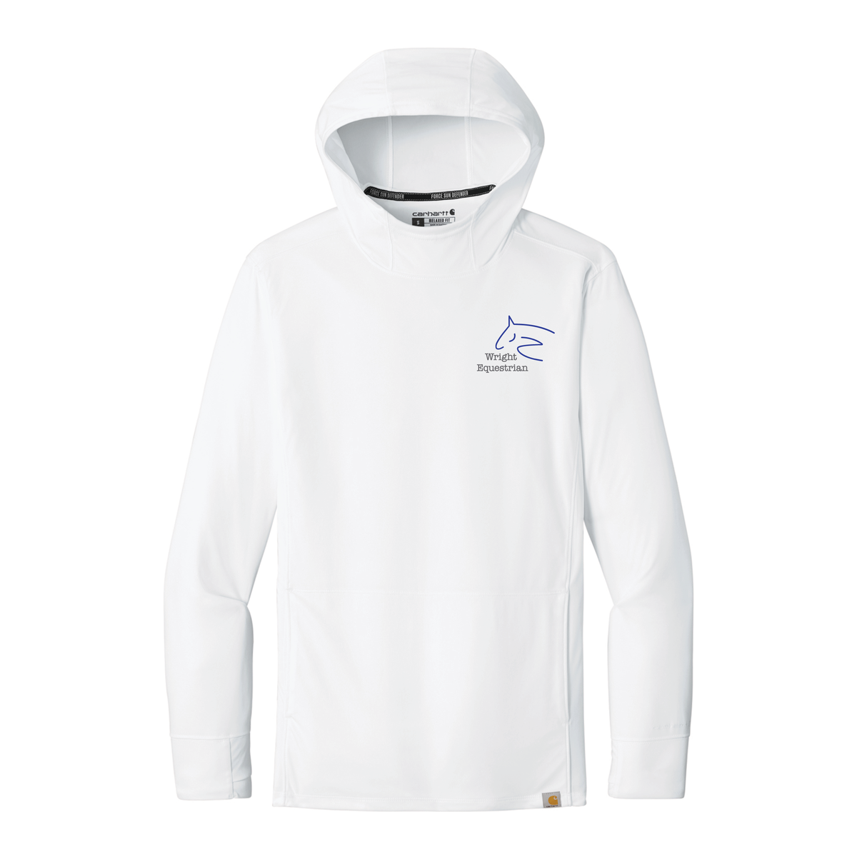 Wright Equestrian Men's Carhartt Force Sun Defender Long Sleeve Hooded T-Shirt