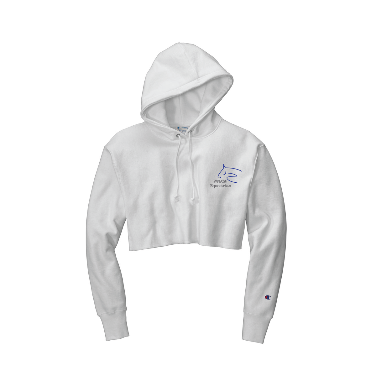 Wright Equestrian Women's Champion Reverse Weave Cropped Cut-Off Hoodie