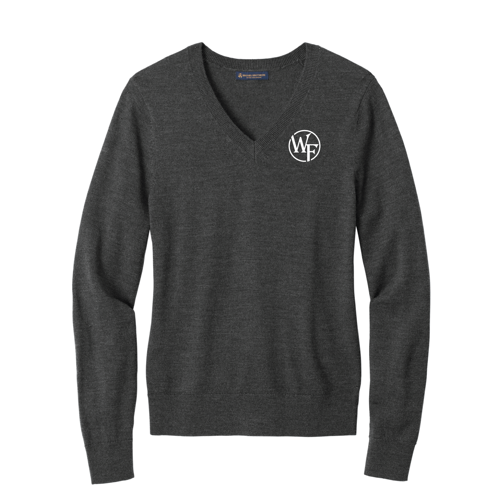Windfall Farm Women's Brooks Brothers Washable Merino Wool V-Neck Sweater