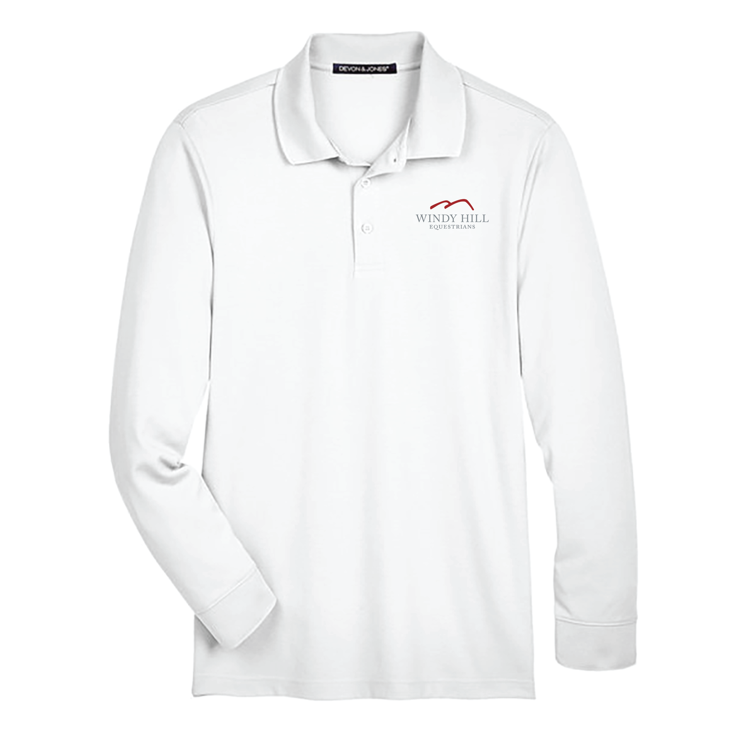 Windy Hill Equestrians Men's Devon & Jones Long Sleeve Performance Polo
