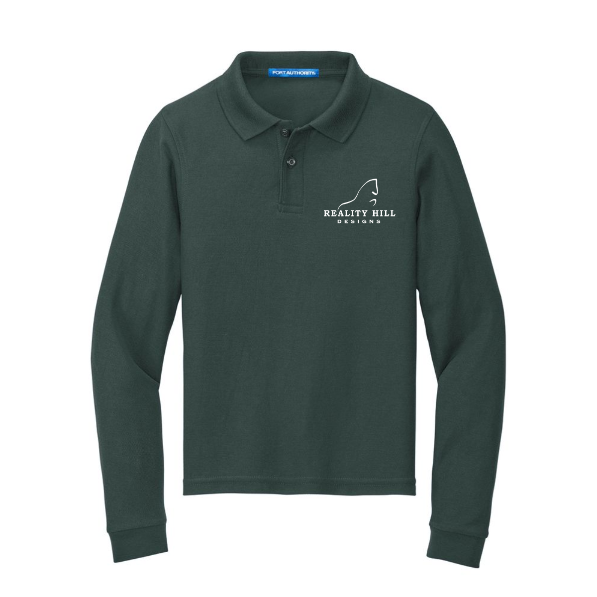 Youth Port Authority Long Sleeve Silk Touch Polo
