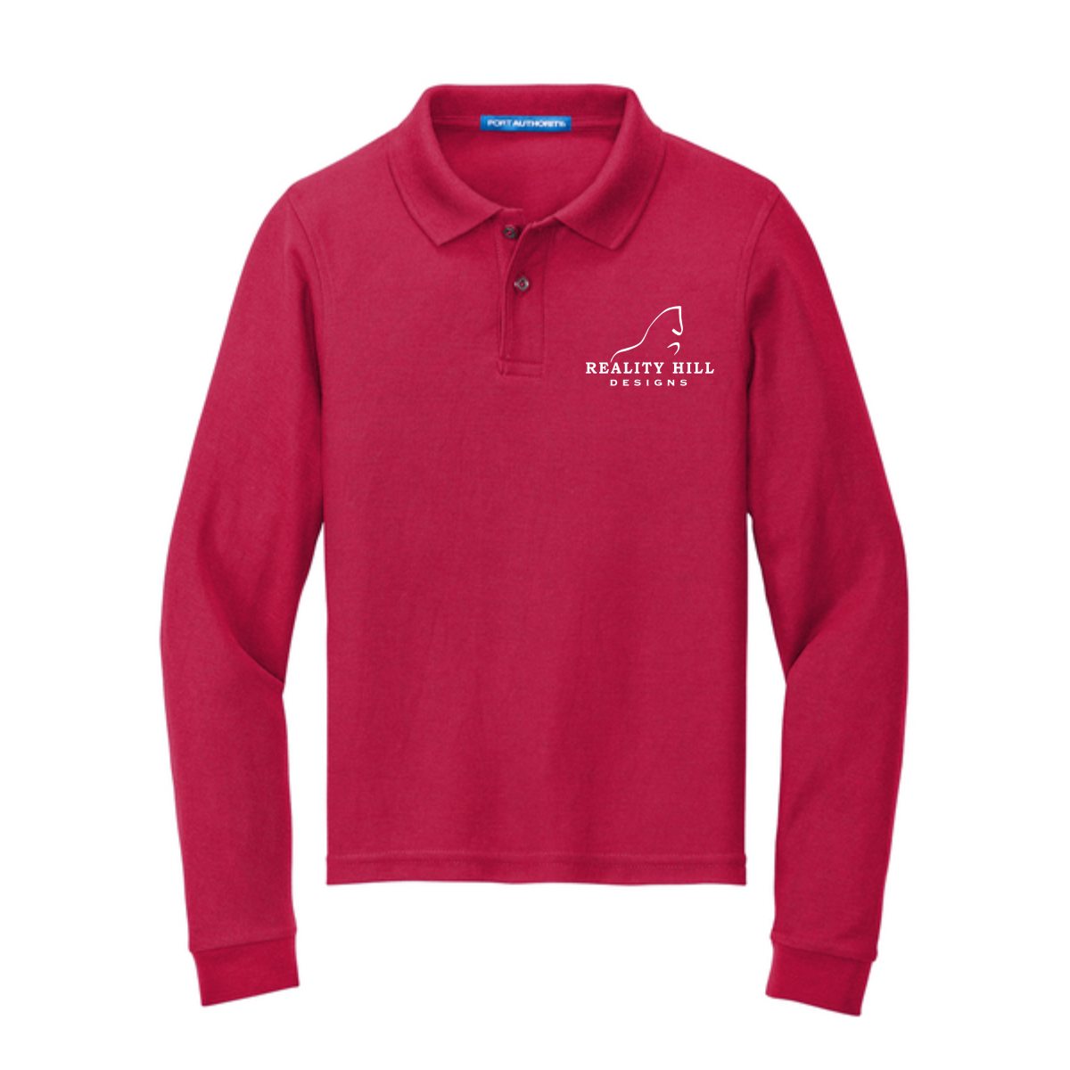 Youth Port Authority Long Sleeve Silk Touch Polo