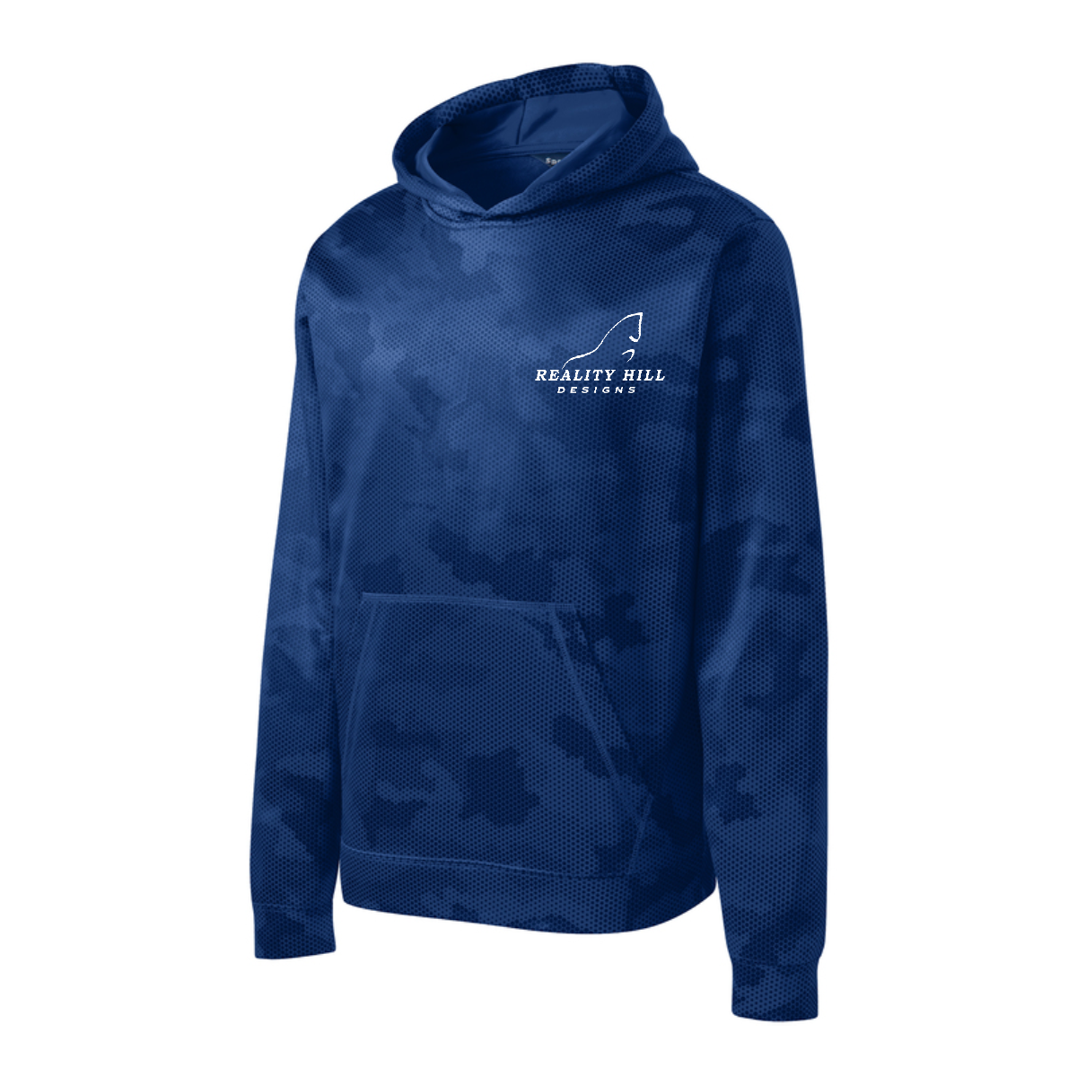 Youth Sport-Tek Sport-Wick CamoHex Fleece Hooded Pullover