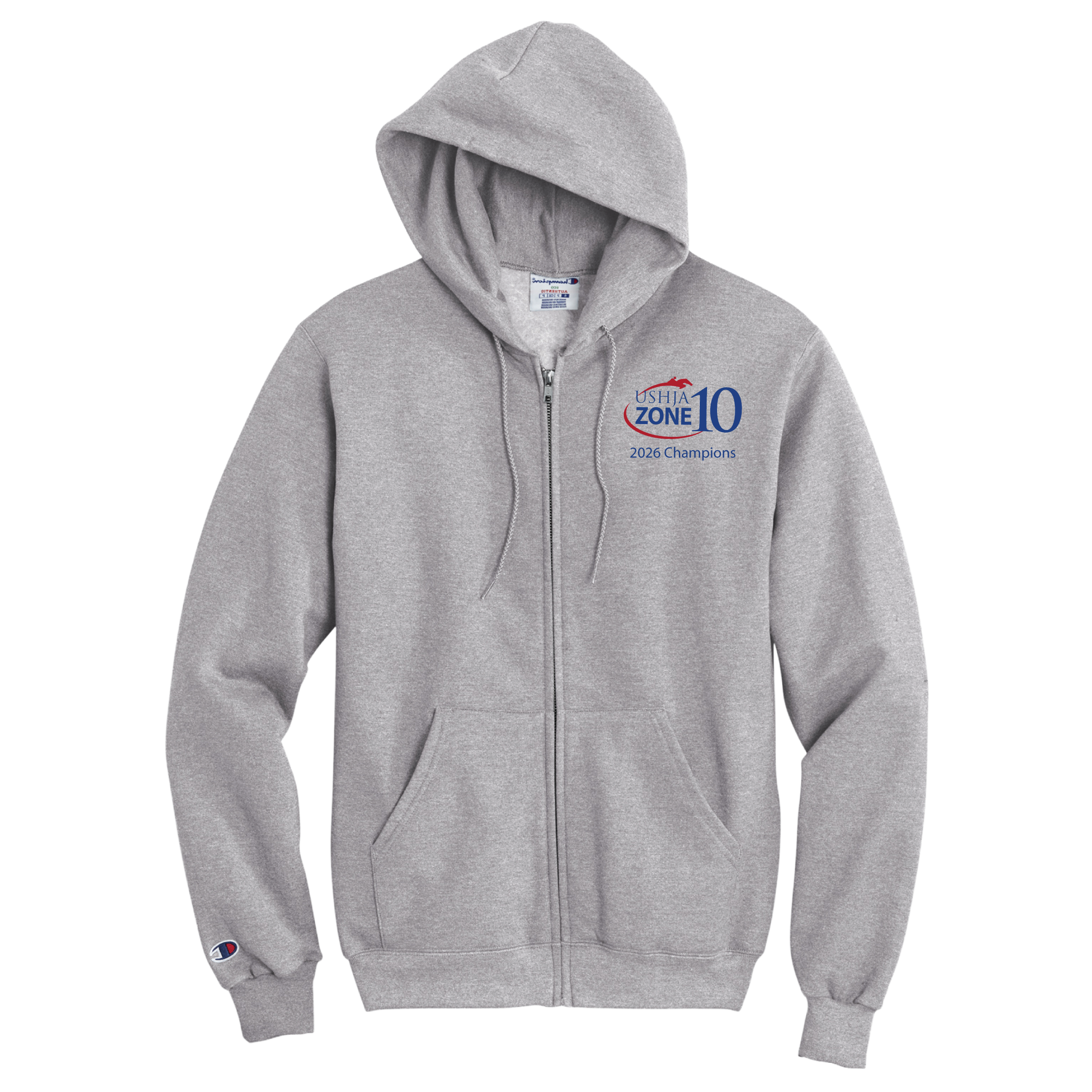 Zone 10 Unisex Champion Powerblend Full-Zip Hoodie