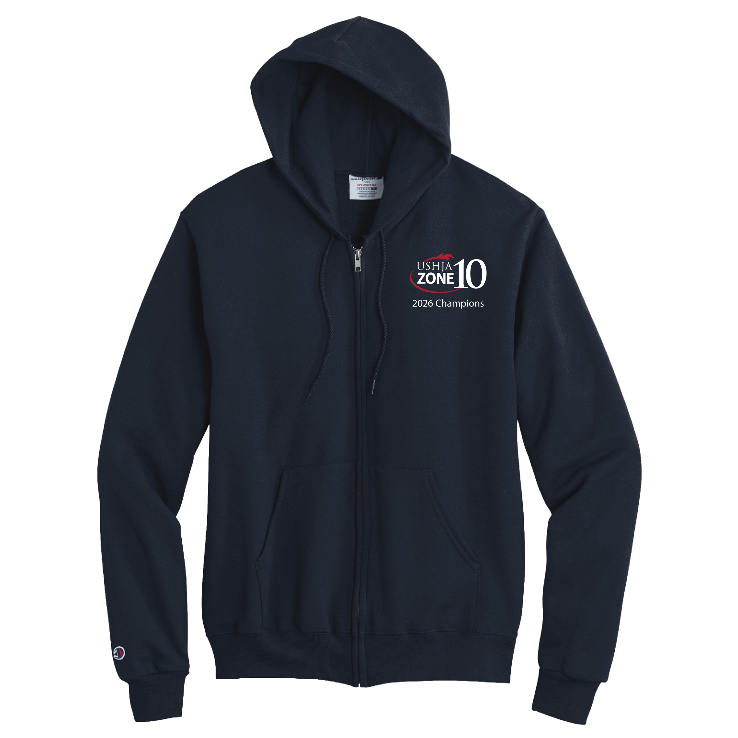 Zone 10 Unisex Champion Powerblend Full-Zip Hoodie
