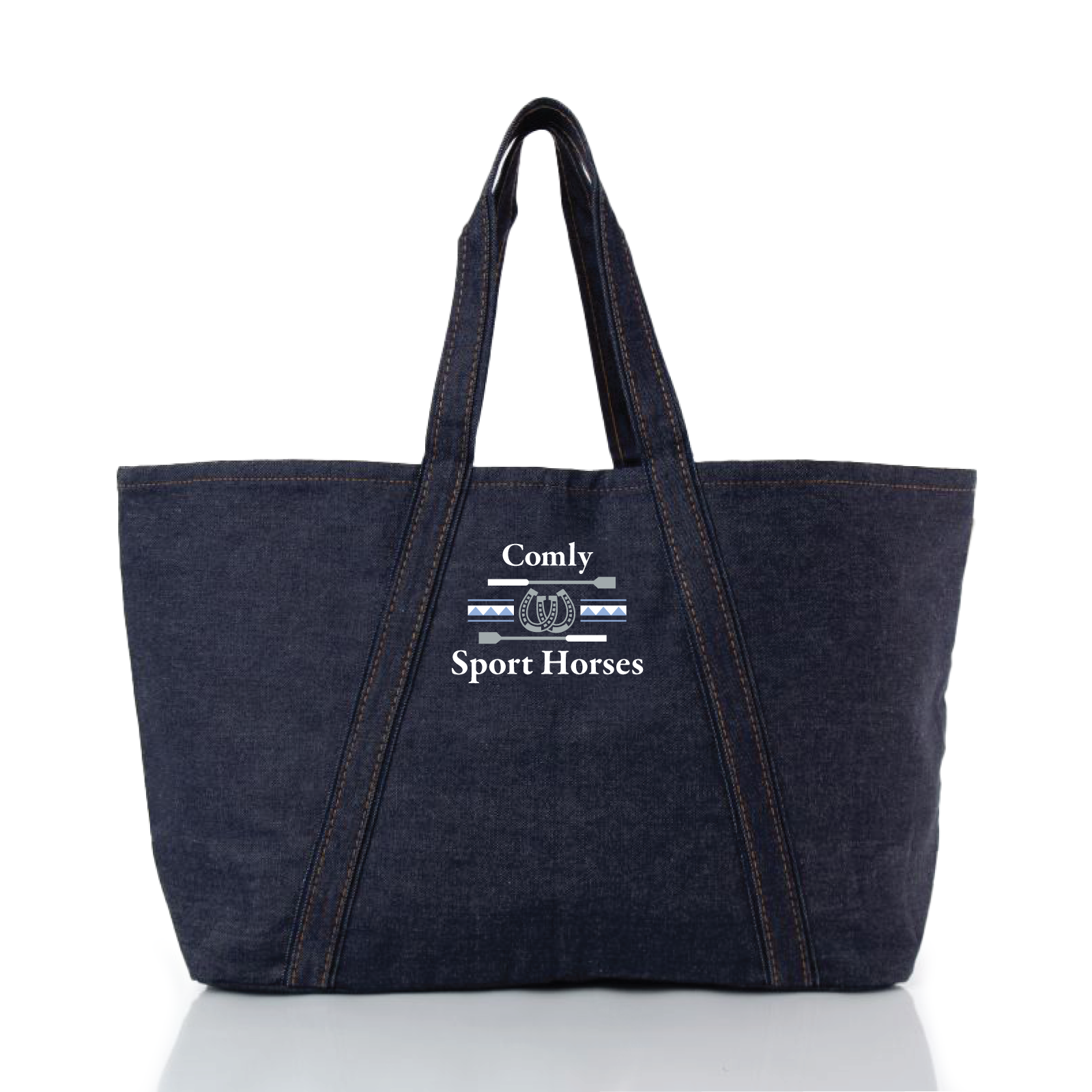 Comly Sport Horses CB Station Heritage Denim Tote