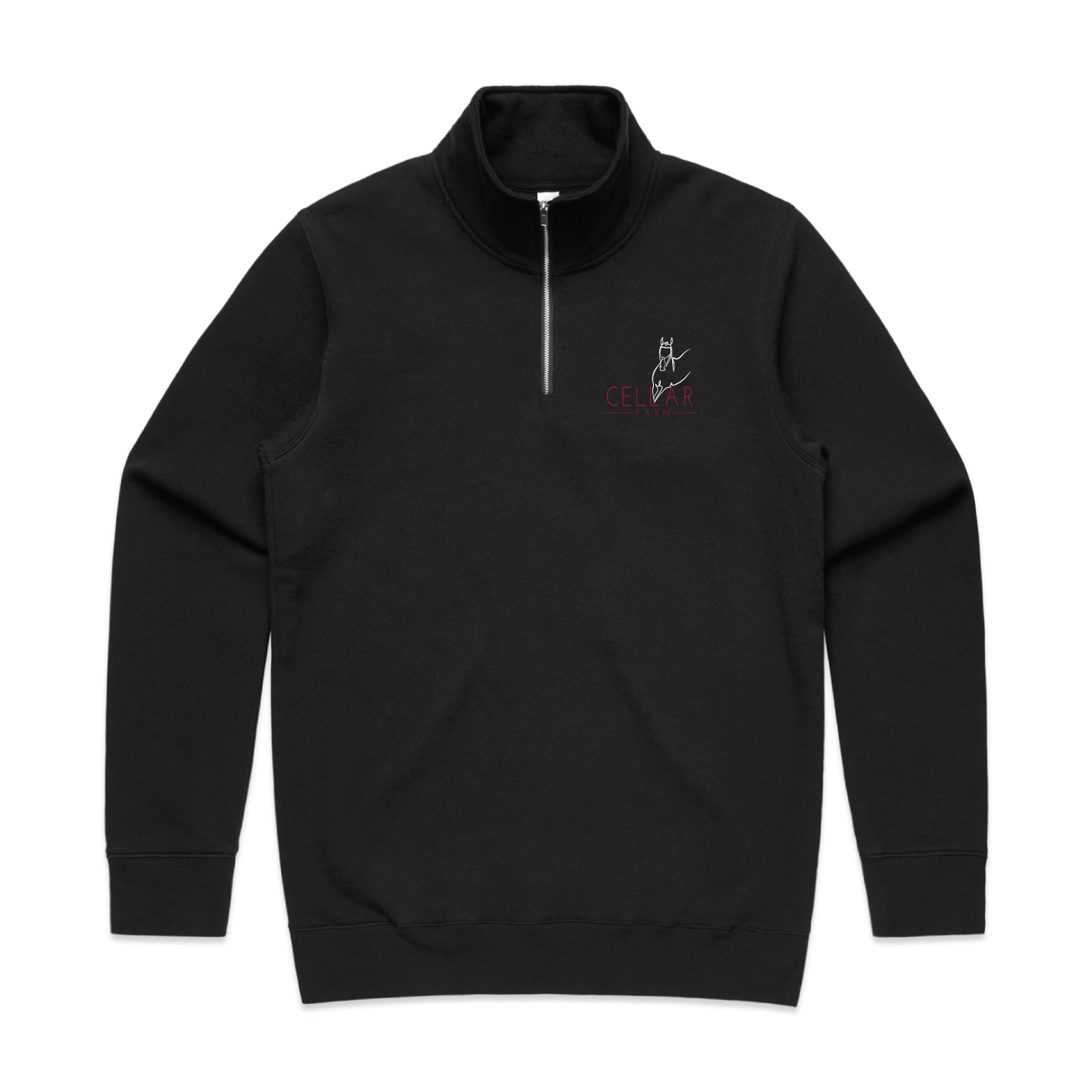 Cellar Farm Men's AS Colour Half Zip Crew