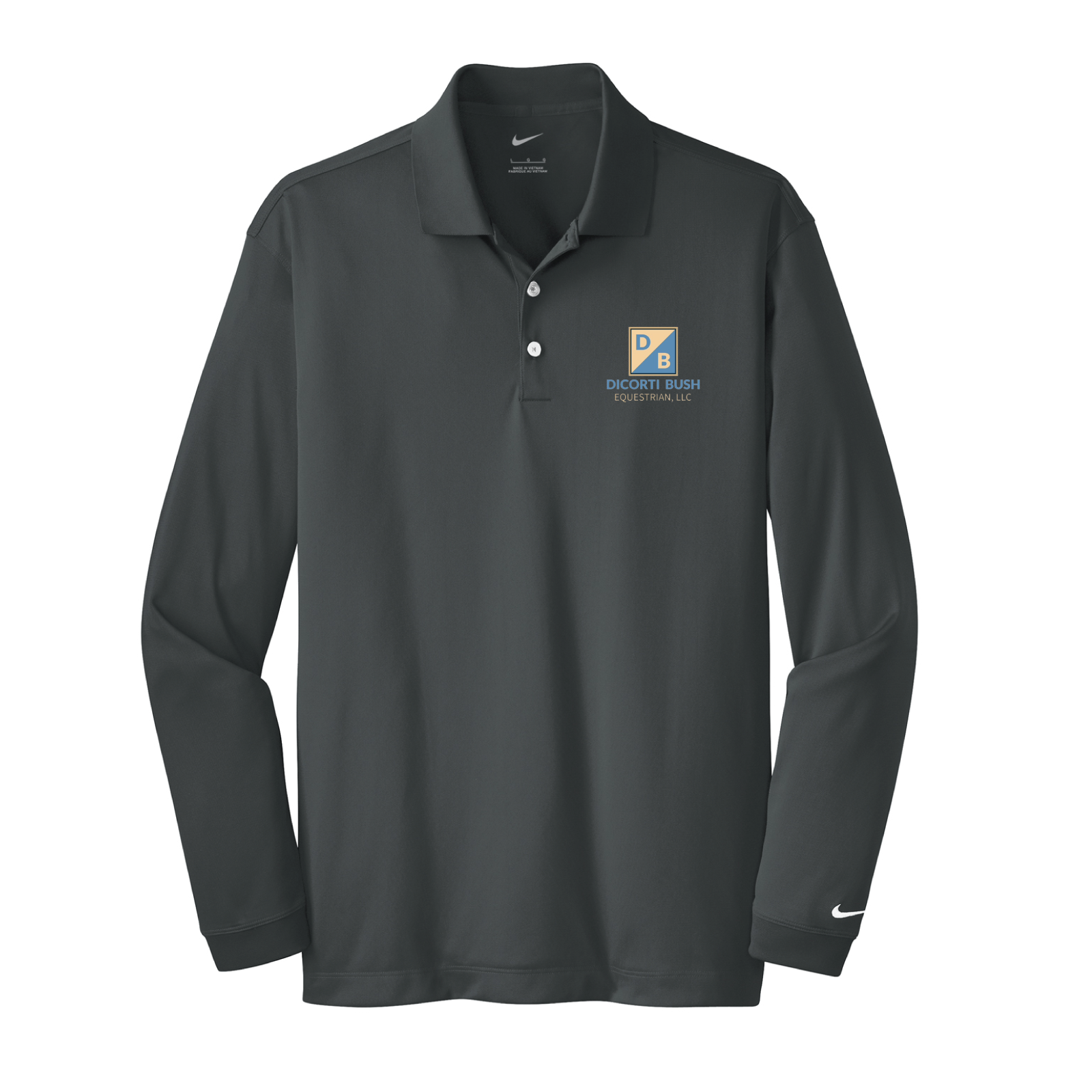 DiCorti Bush Men's Nike Long Sleeve Stretch Dri-FIT Polo