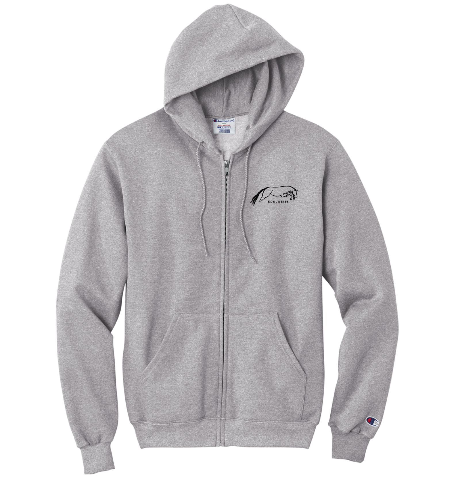 Edelweiss Farms Champion Powerblend Full-Zip Hoodie