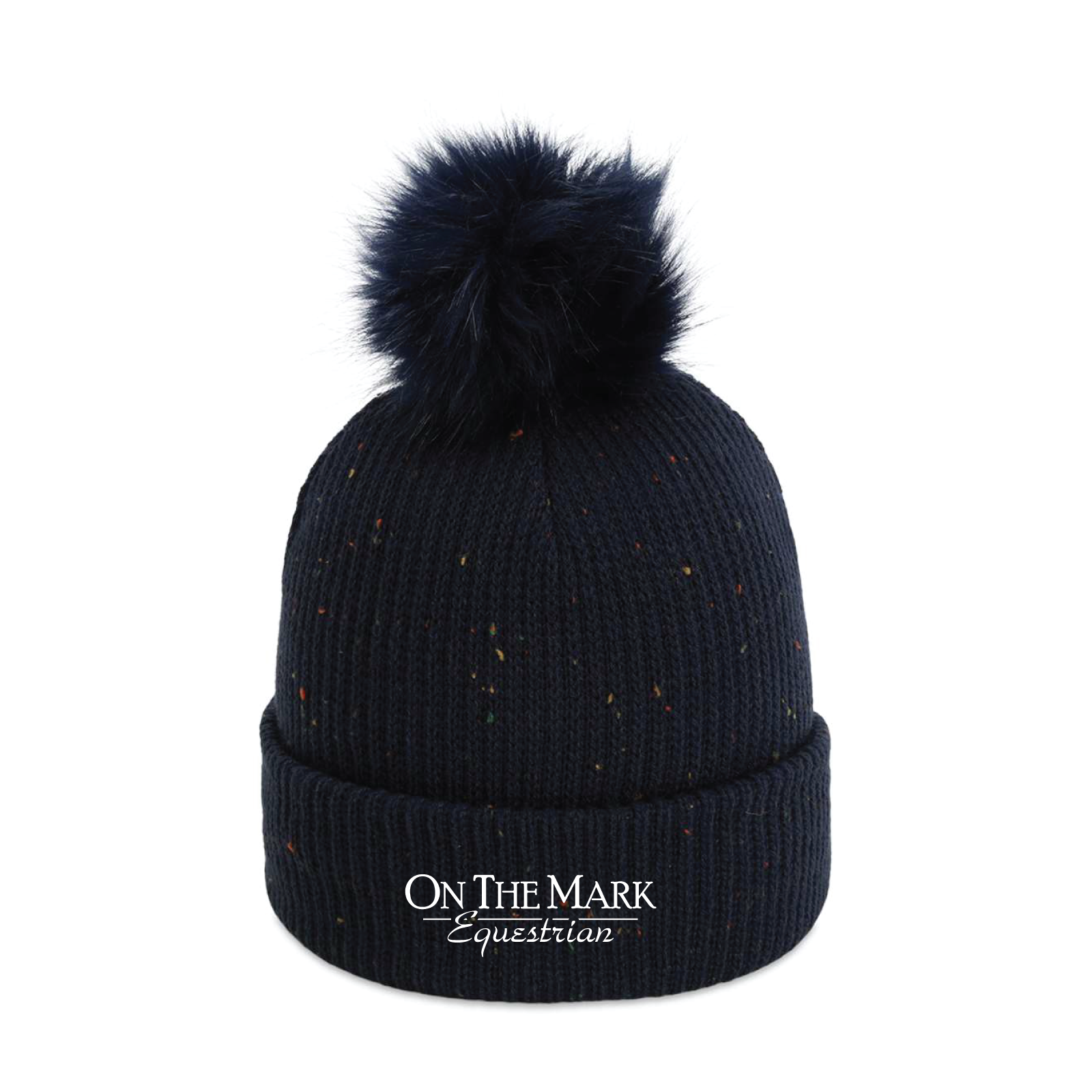 On The Mark Equestrian Imperial Pom Cuffed Beanie