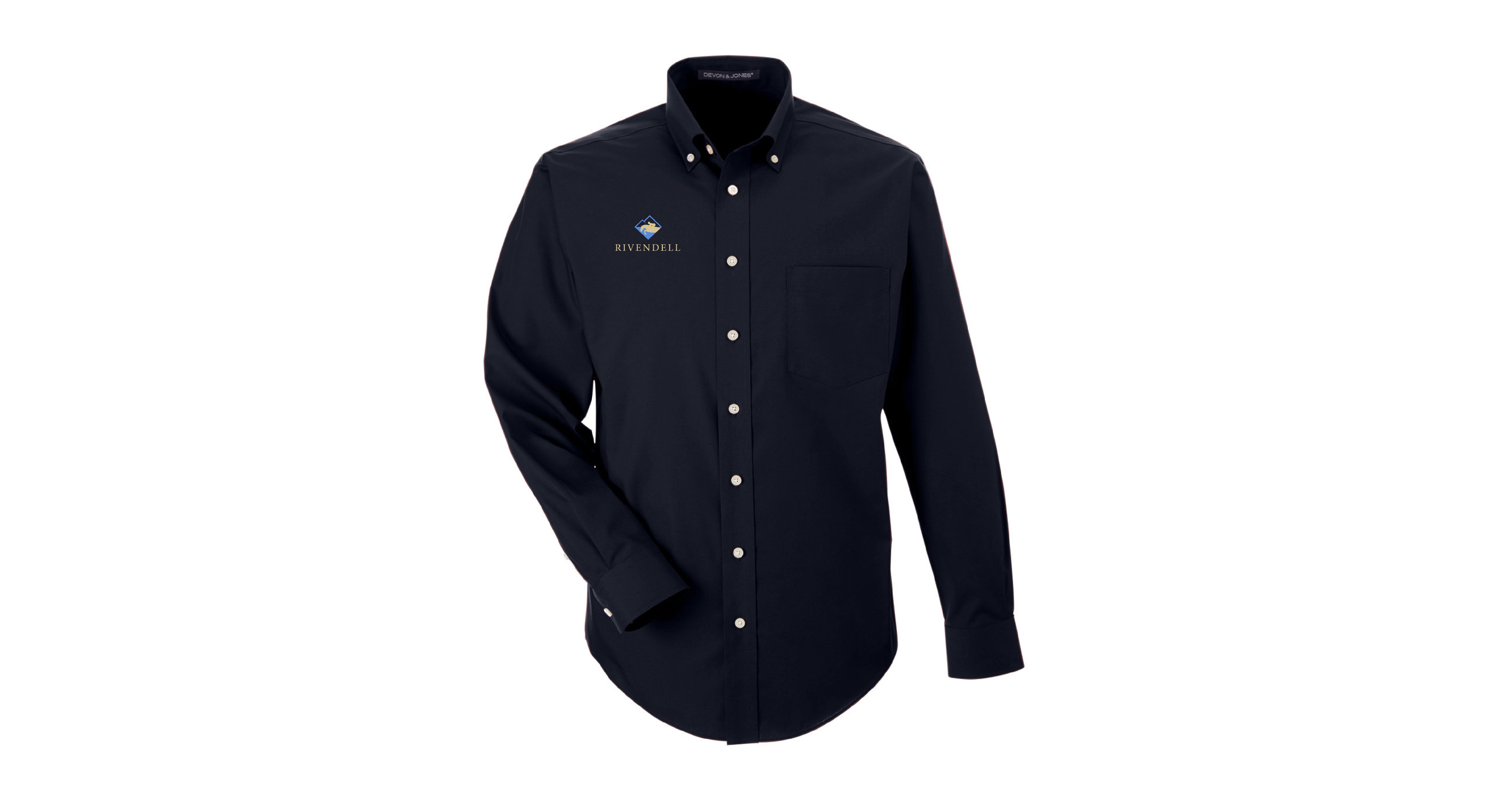 Rivendell Men's Crown Woven Solid Broadcloth