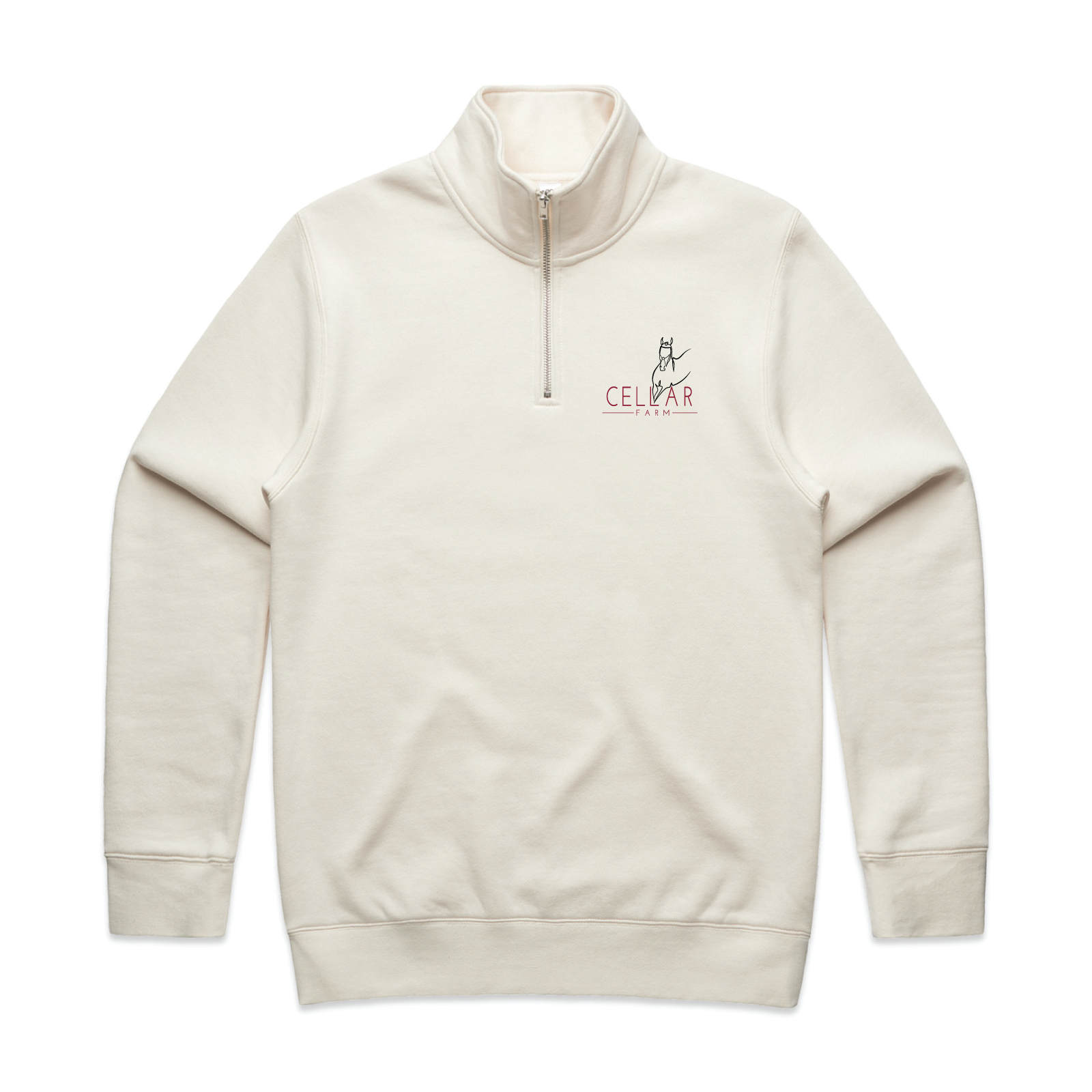 Cellar Farm Men's AS Colour Half Zip Crew