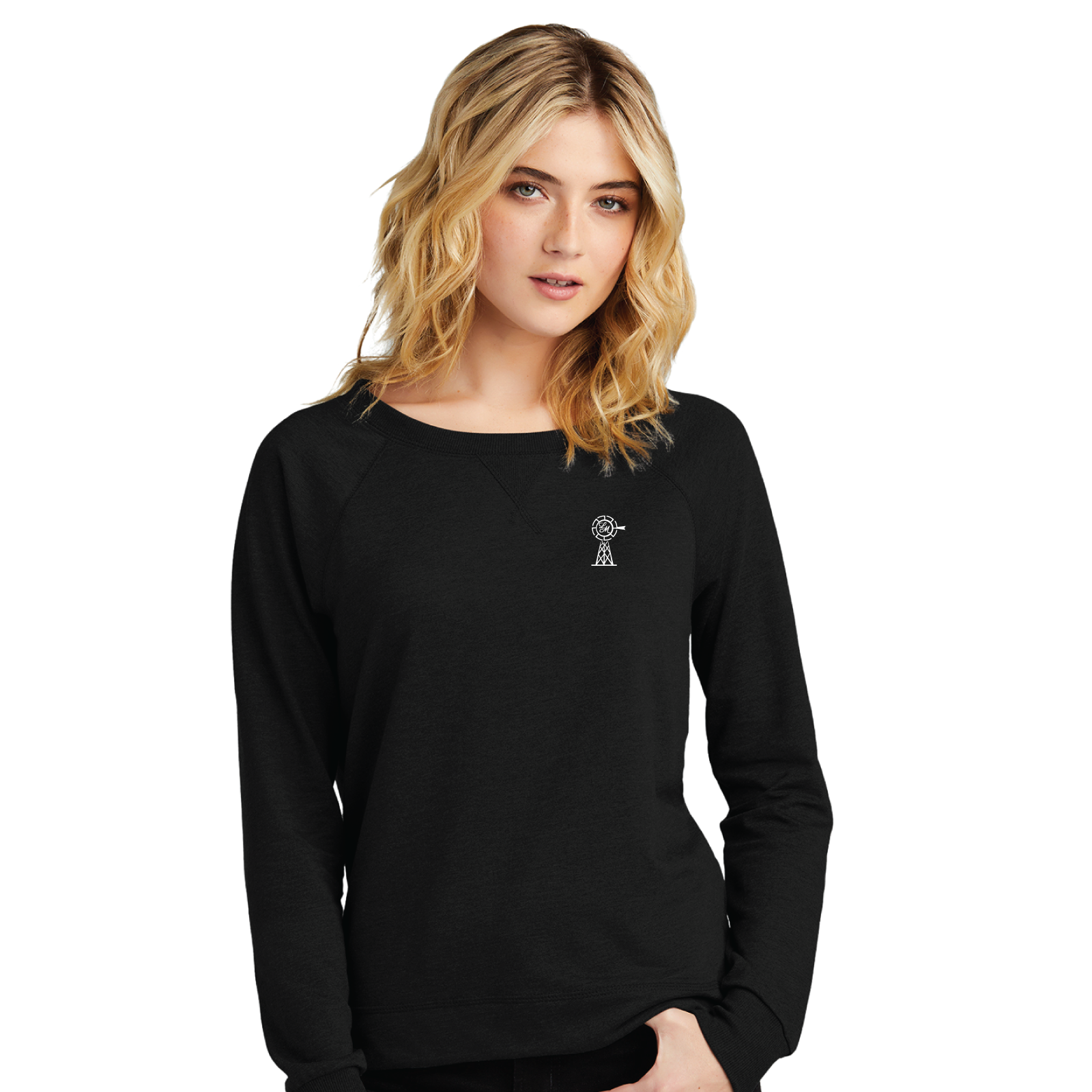 Larkin Meadows Women's District Featherweight French Terry Long Sleeve Crewneck
