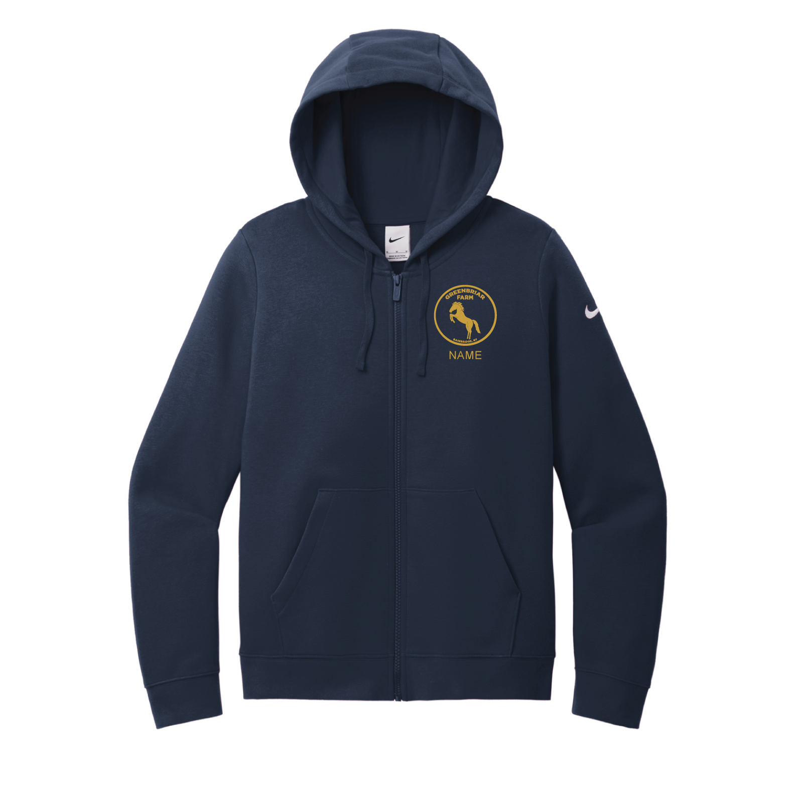 Greenbriar Farm Women's Nike Club Fleece Full-Zip Hoodie