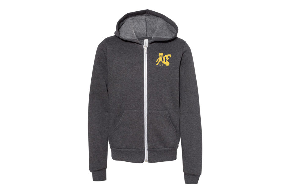 Area VI Youth Fleece Full-Zip Hooded Sweatshirt