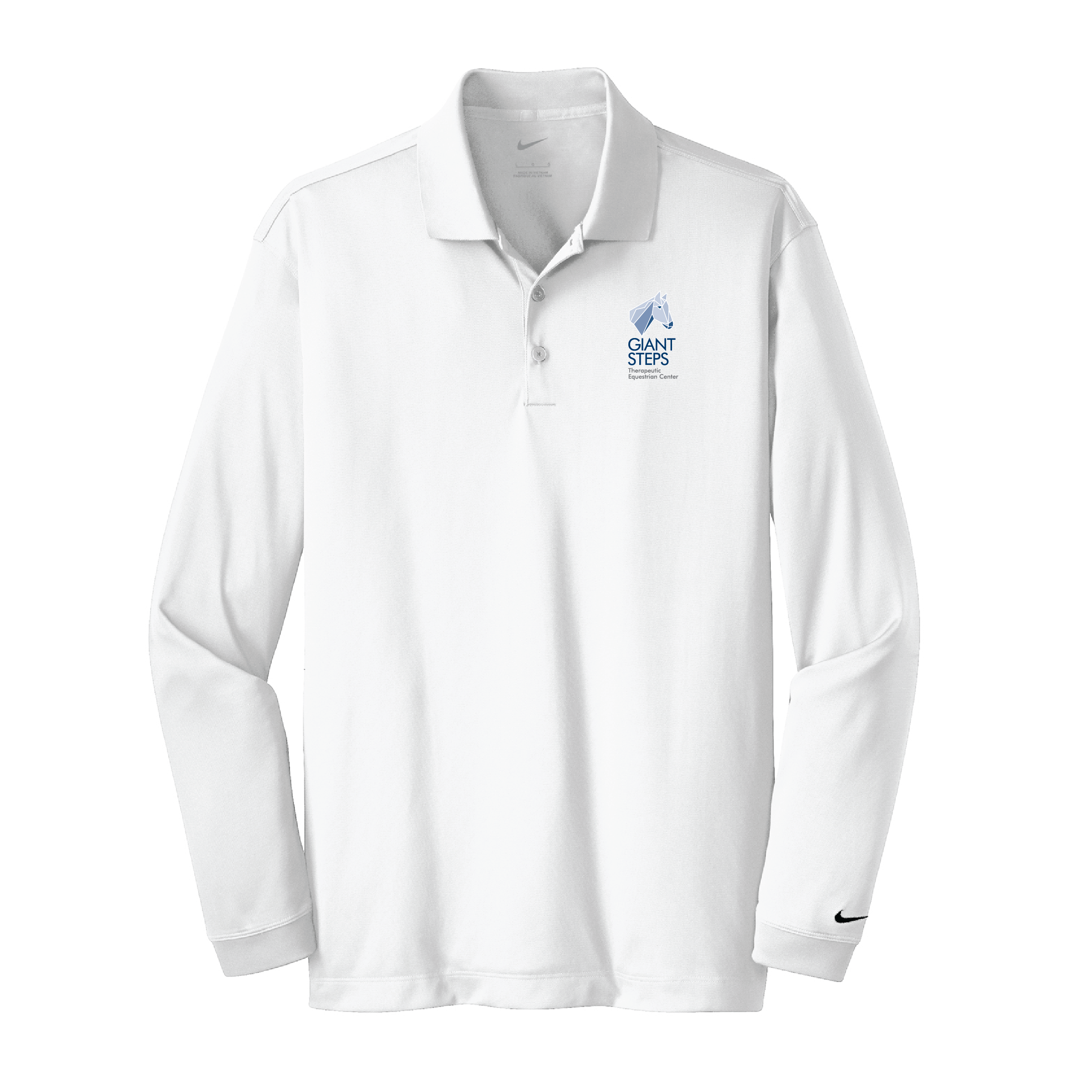 Giant Steps Men's Nike Long Sleeve Stretch Dri-FIT Polo