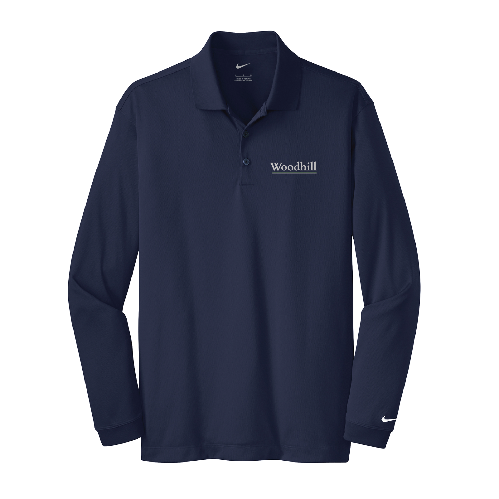 Woodhill Farm Men's Nike Long Sleeve Stretch Dri-FIT Polo
