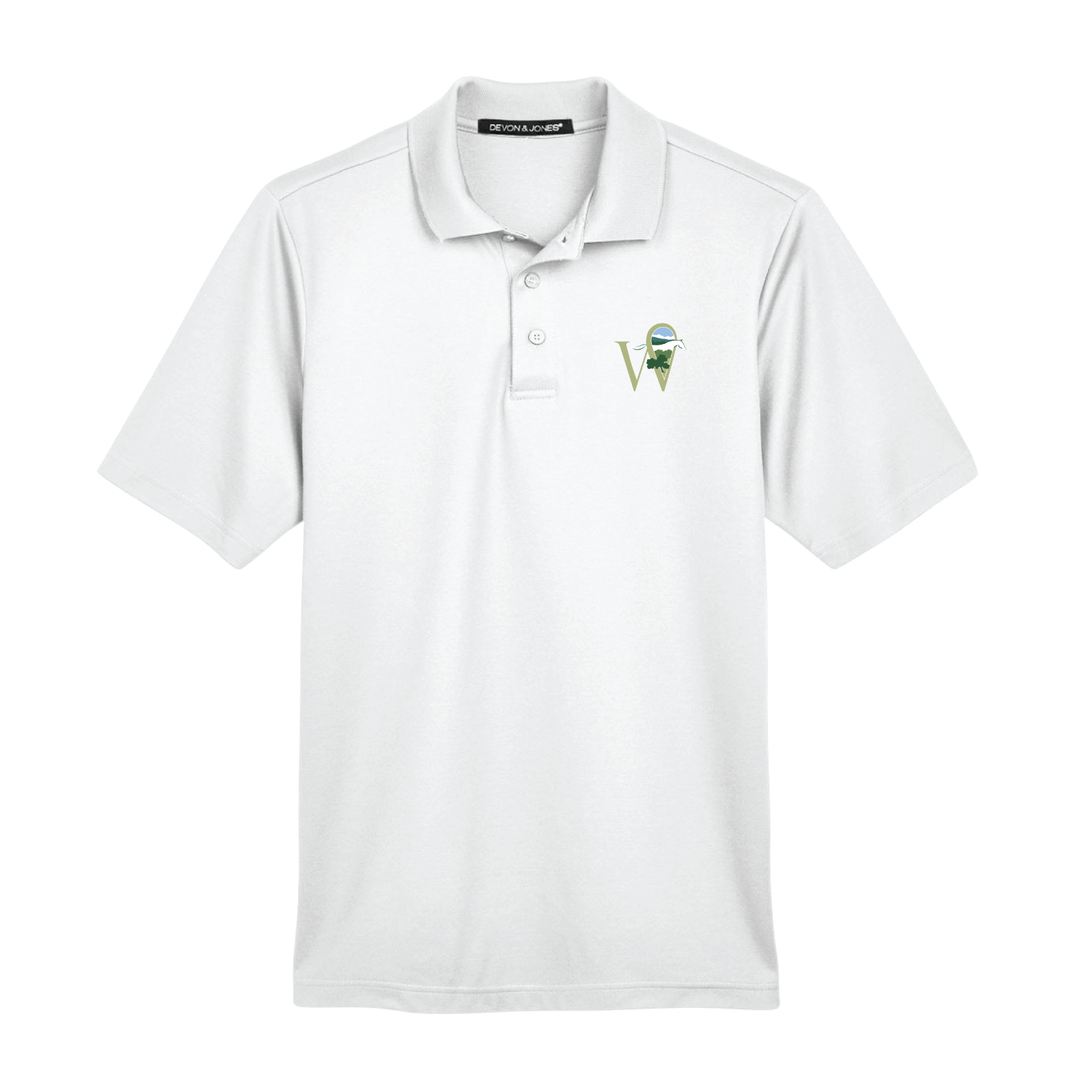 The Horse Park at Woodside Men's Devon & Jones CrownLux Short Sleeve Polo