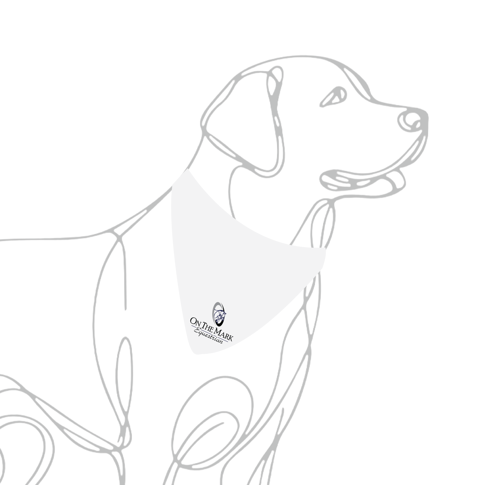 On The Mark Equestrian Dog Bandana