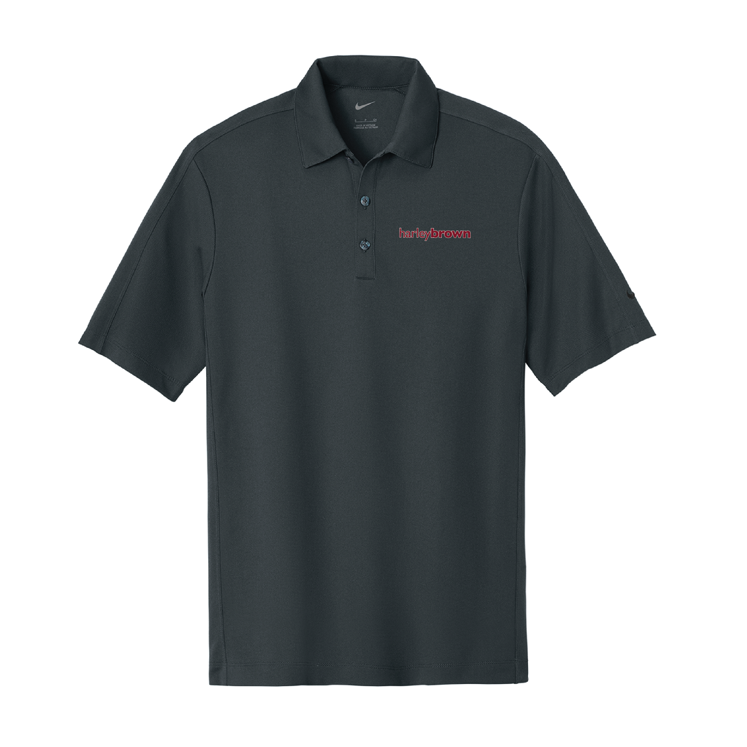 Harley Brown Equestrian Men's Nike Tech Sport Dri-FIT Polo