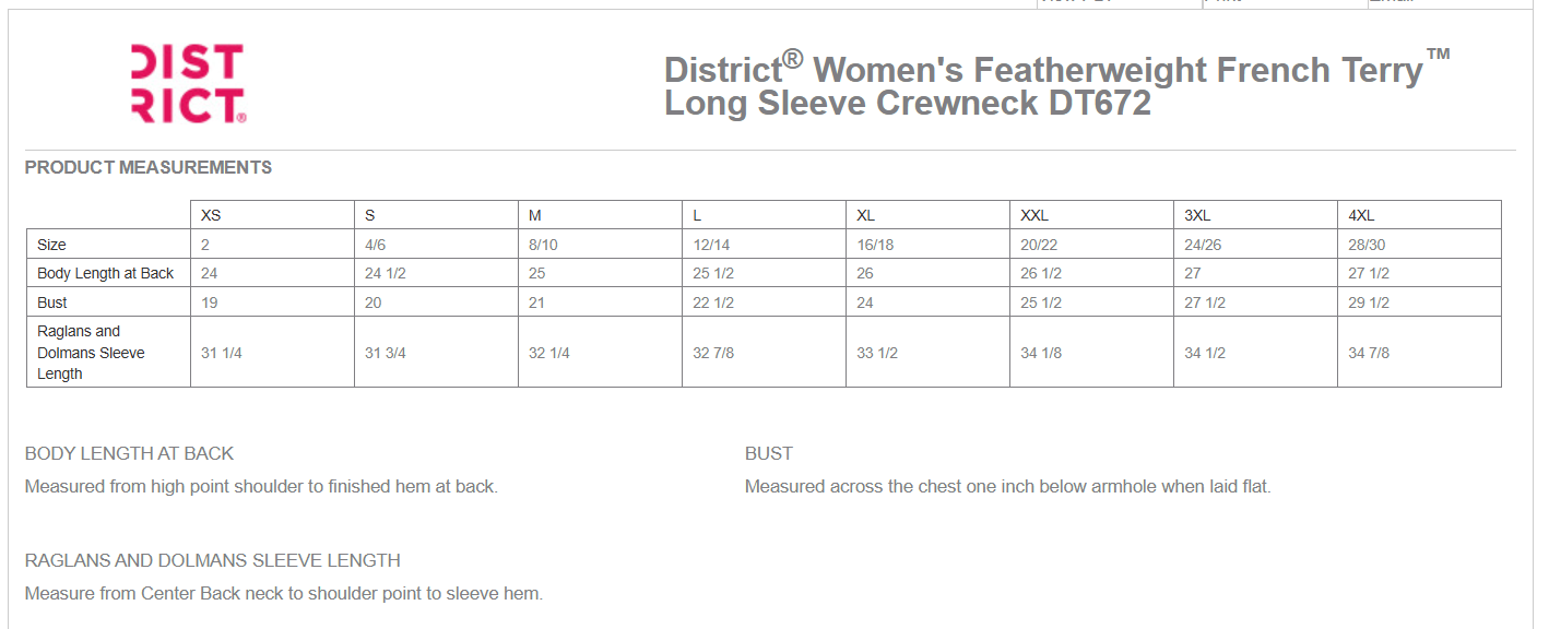 Larkin Meadows Women's District Featherweight French Terry Long Sleeve Crewneck