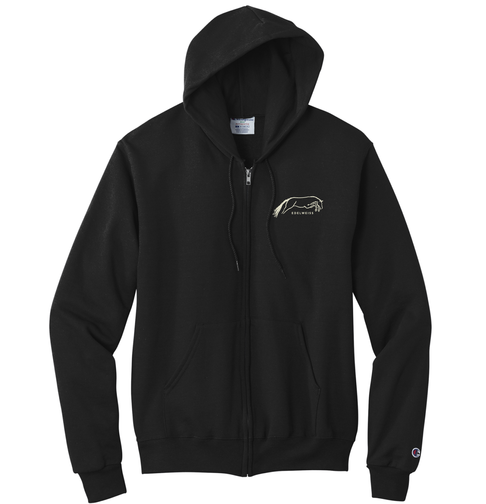 Edelweiss Farms Champion Powerblend Full-Zip Hoodie