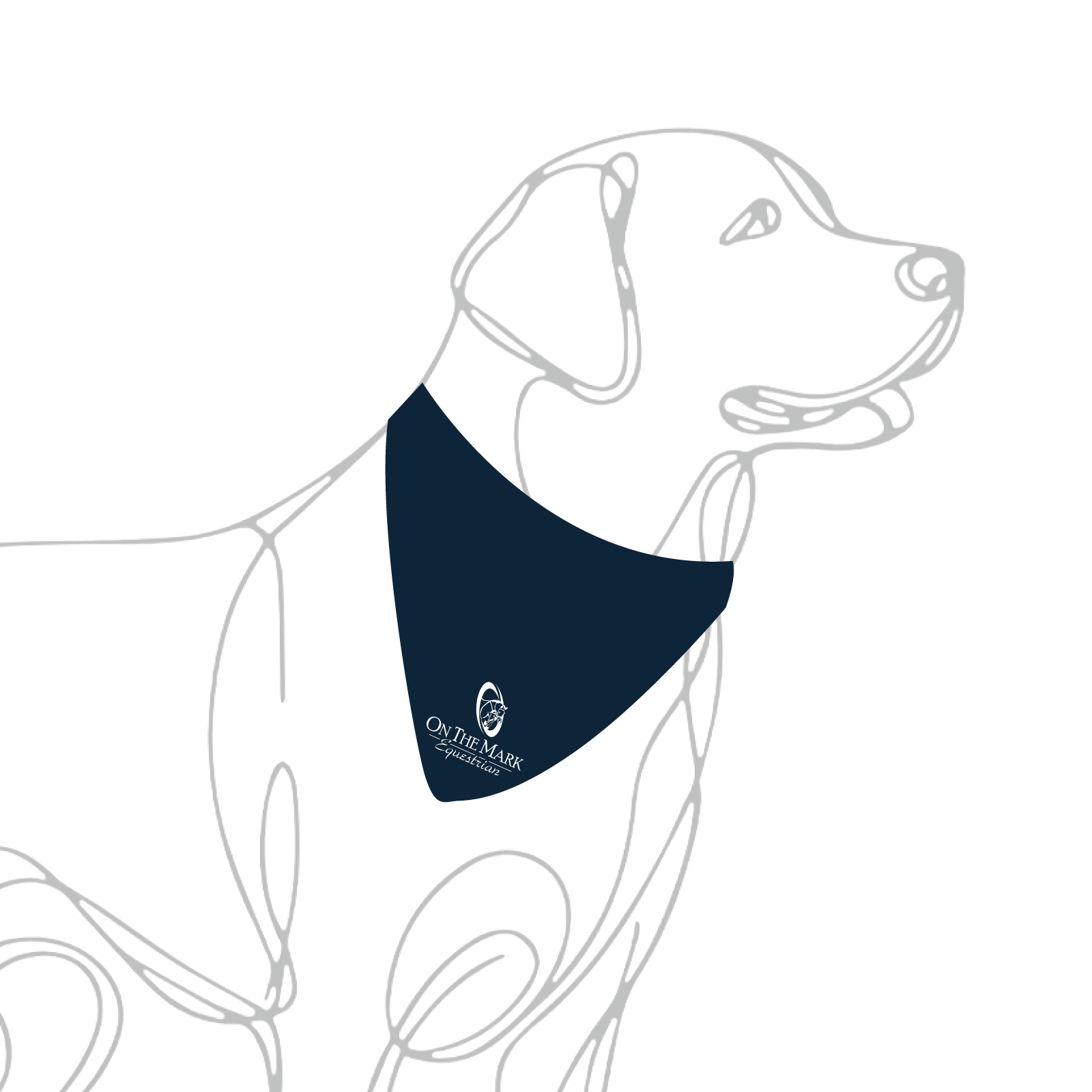 On The Mark Equestrian Dog Bandana