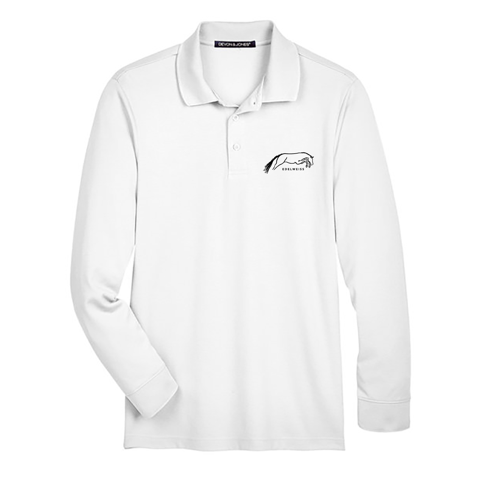 Men's Devon & Jones Long Sleeve Performance Polo