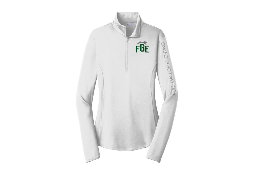 Full Gallop Eventing Sport Tek "XC" Shirt Women's Stretch 1/4 Zip Pullover