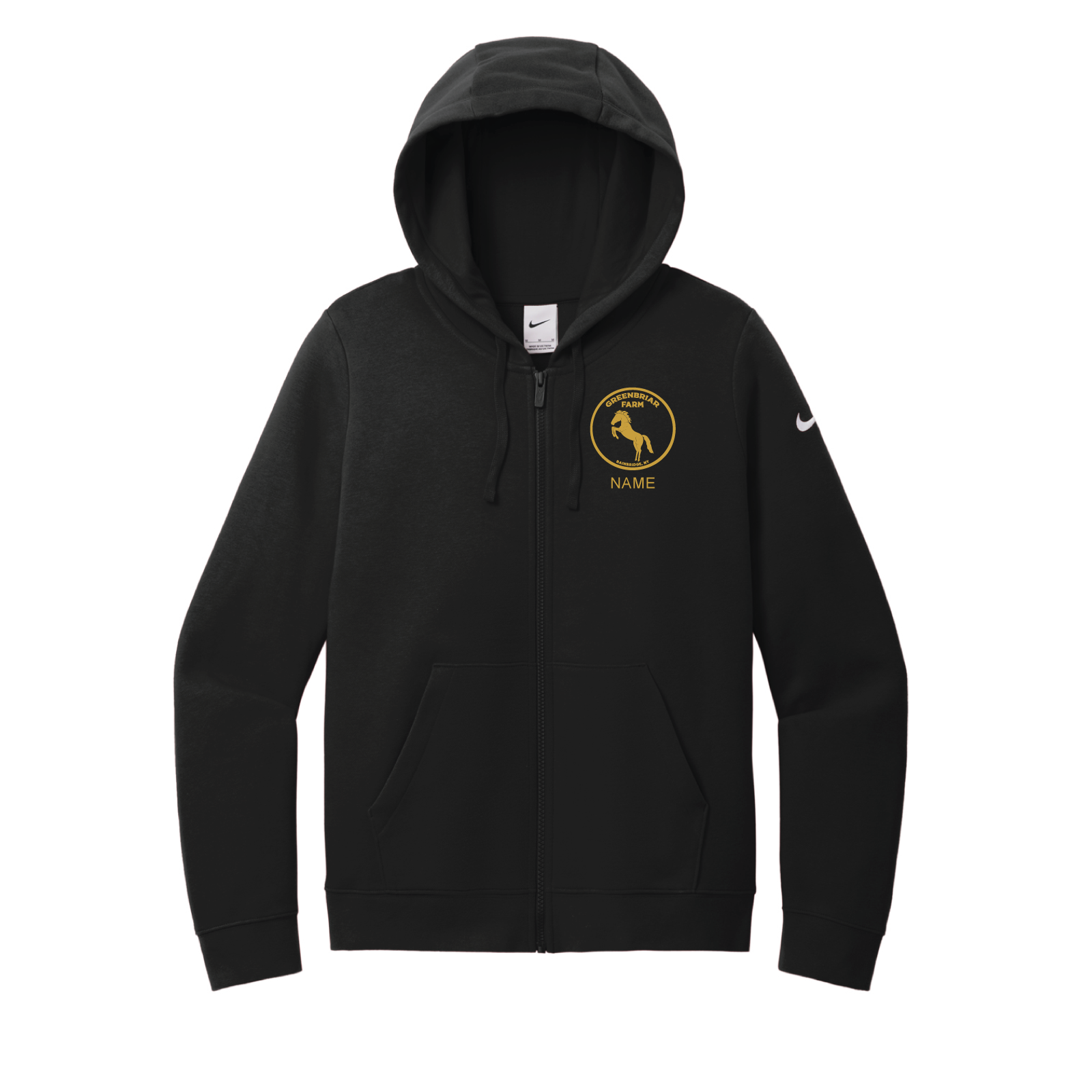 Greenbriar Farm Women's Nike Club Fleece Full-Zip Hoodie