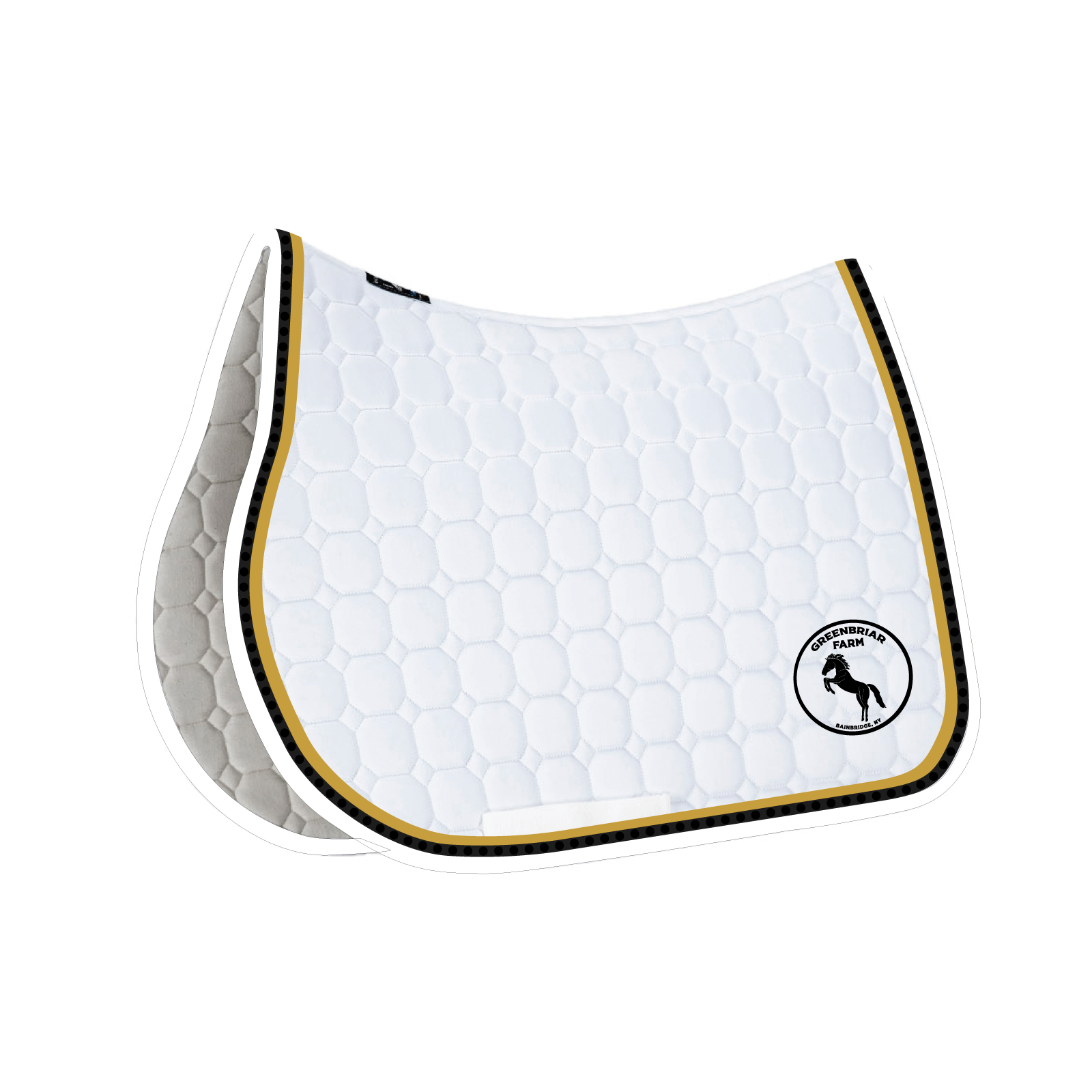 Greenbriar Farm Equiline Octagon Jumping Show Pad with Rhinestones